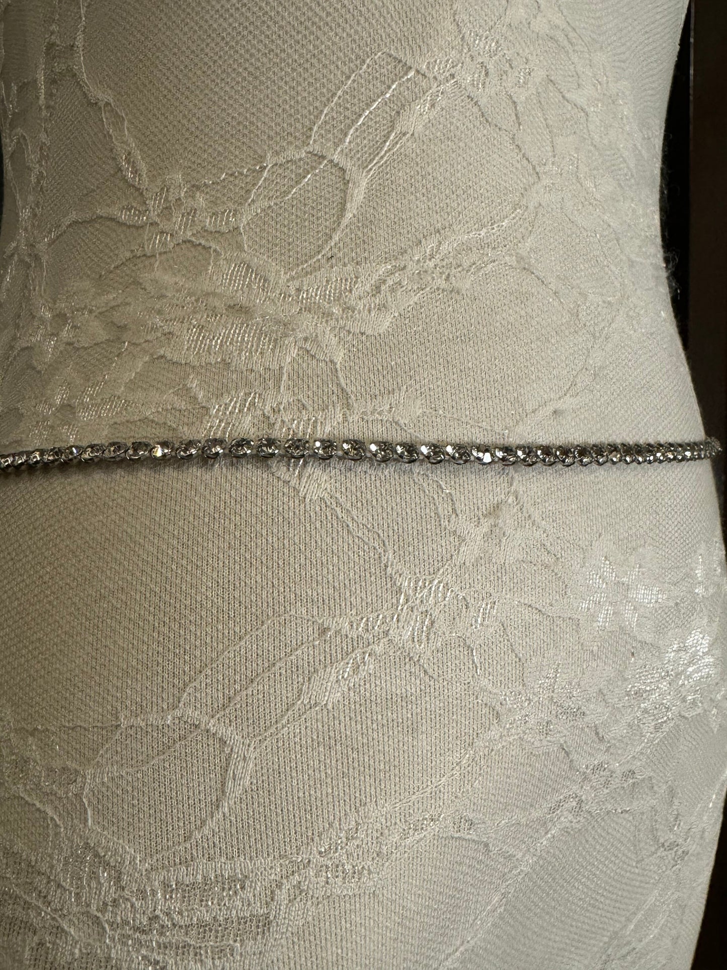 X-long Rhinestone Belt, Diamanté Belt, Teen Sizes, Size 18”-60” Waist, Fan Design, Fan Collection, Silver belt, Fashion Accessory, Bridal