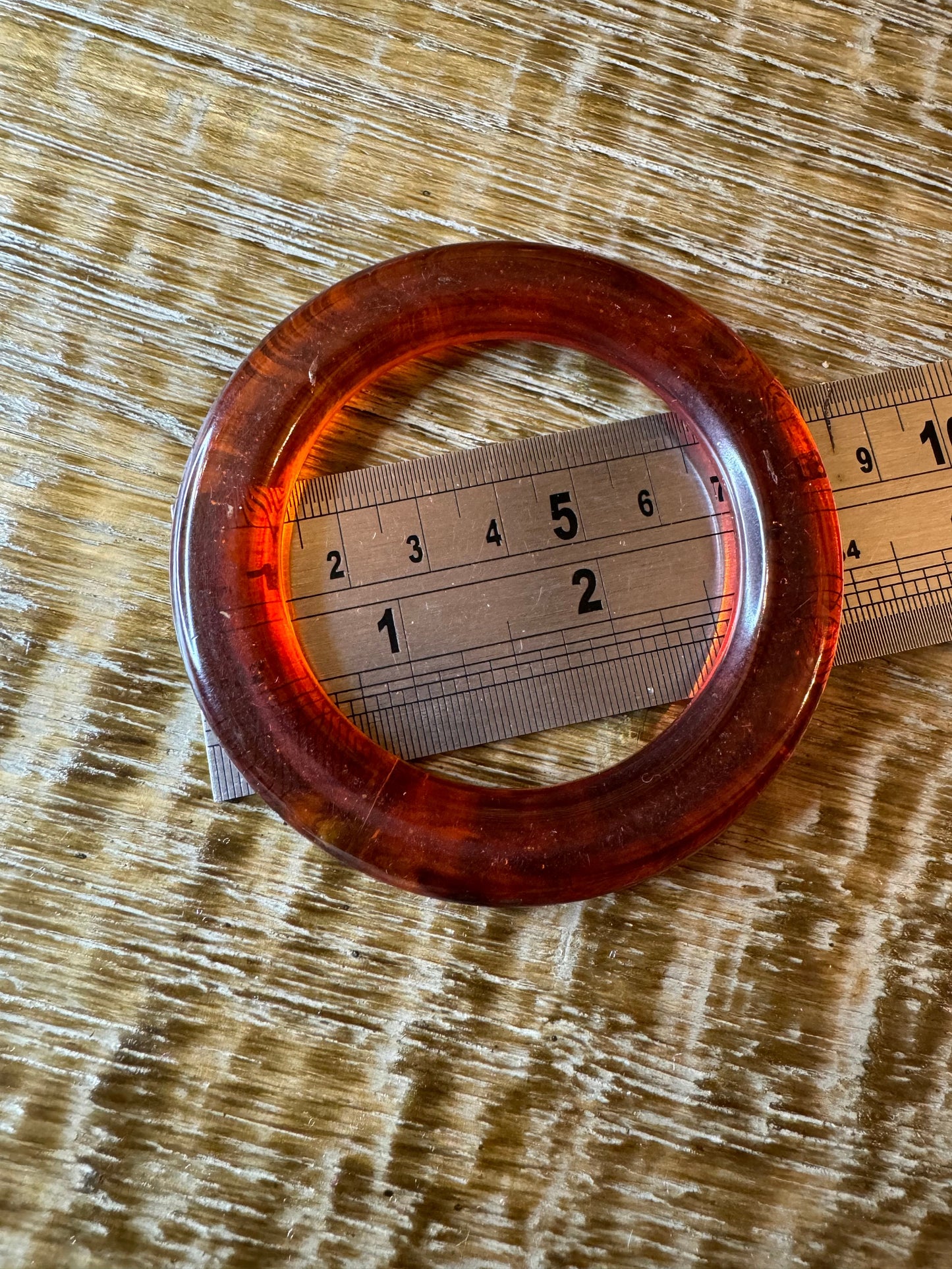 Oversized 8cm Mock Tortoiseshell Ring