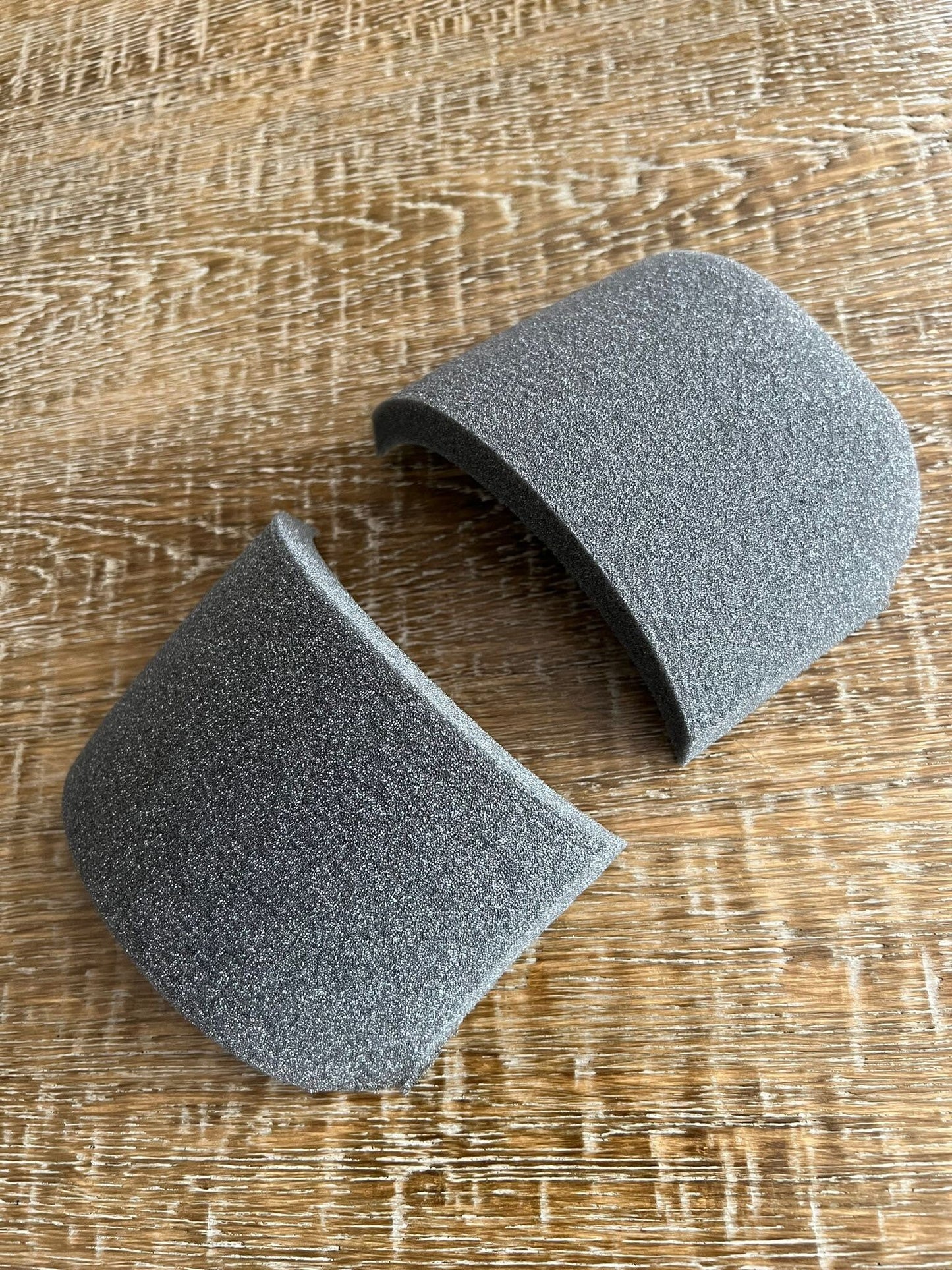 Uncovered Foam Shoulder Pads, 3cm Deep, Made in England