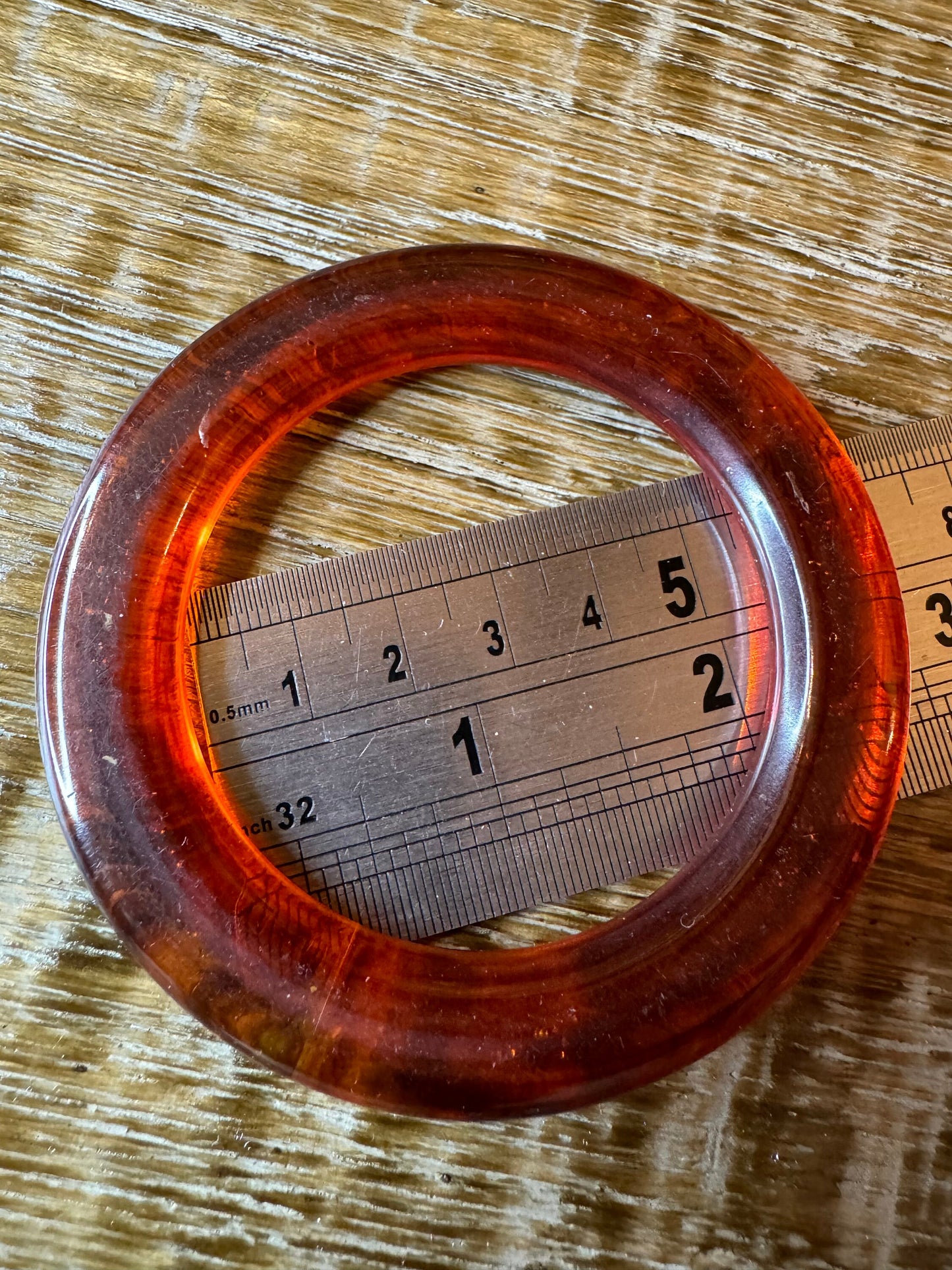 Oversized 8cm Mock Tortoiseshell Ring