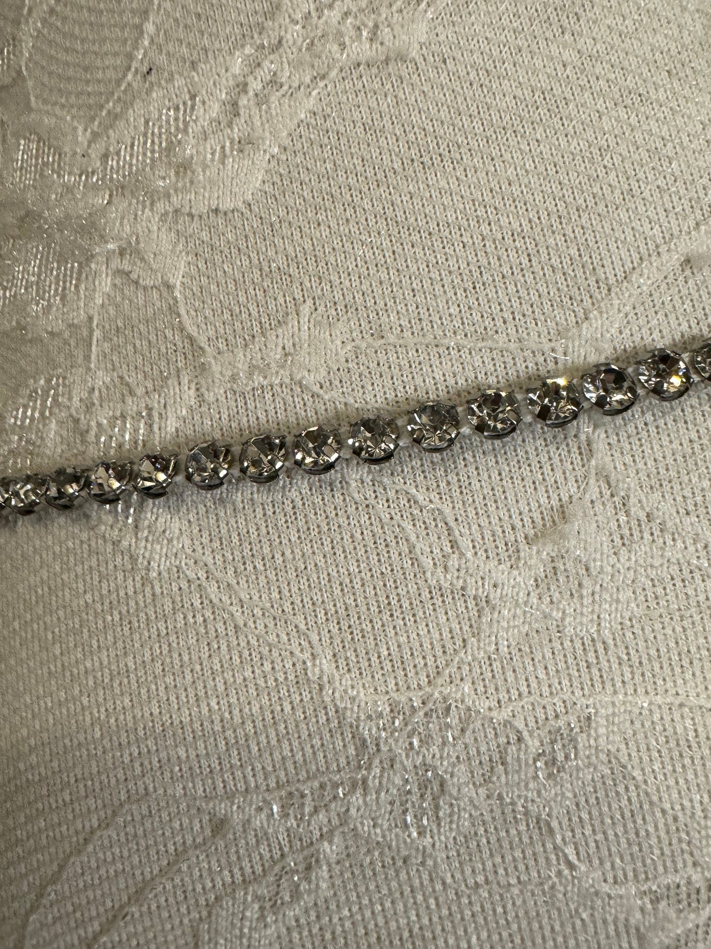 X-long Rhinestone Belt, Diamanté Belt, Teen Sizes, Size 18”-60” Waist, Fan Design, Fan Collection, Silver belt, Fashion Accessory, Bridal