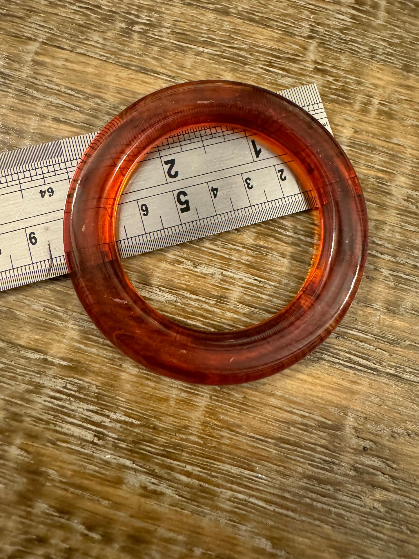 Oversized 8cm Mock Tortoiseshell Ring