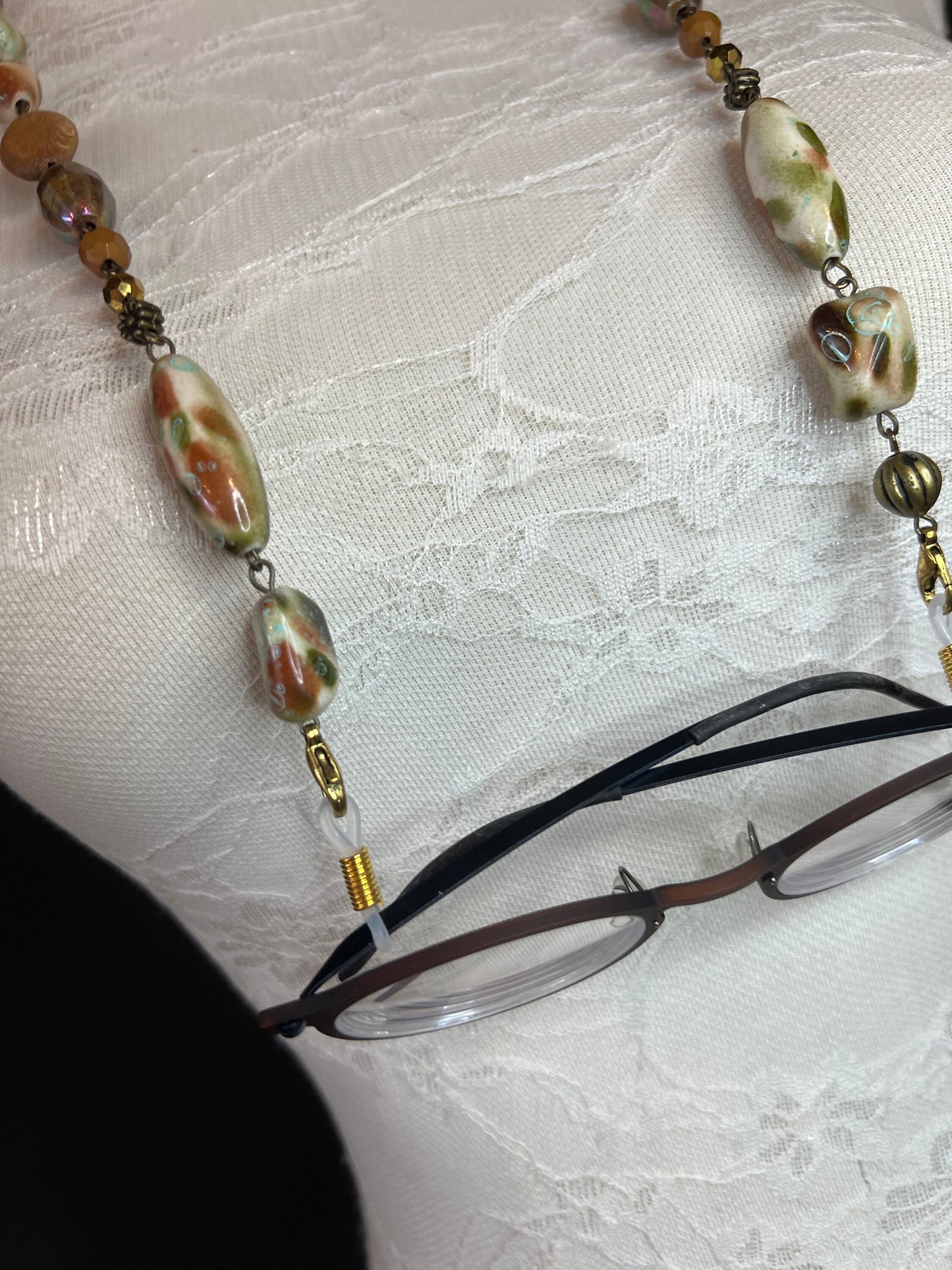 Glasses chain, Spectacles Chain, Beaded glasses chain, silver, gold, men’s, ladies, children’s, handmade