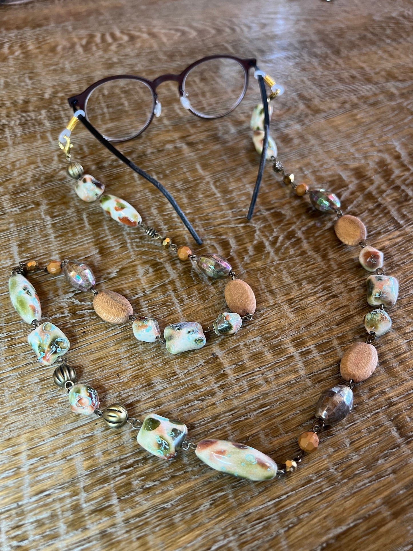 Glasses chain, Spectacles Chain, Beaded glasses chain, silver, gold, men’s, ladies, children’s, handmade