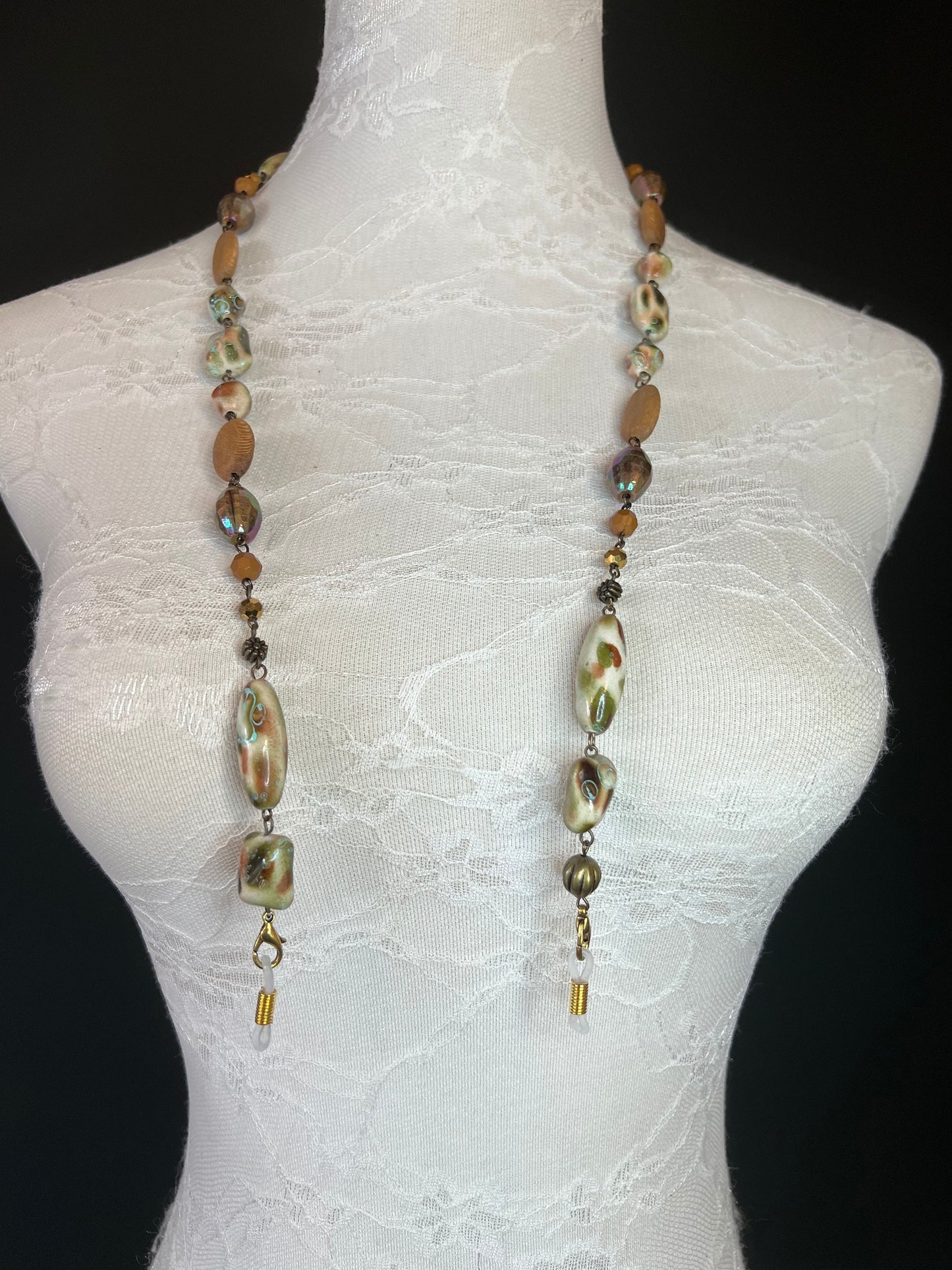Glasses chain, Spectacles Chain, Beaded glasses chain, silver, gold, men’s, ladies, children’s, handmade