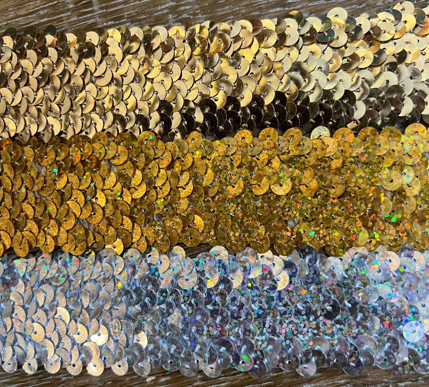 36mm Wide, Sequins Elastic, Stretch Sequins, Headbands, Crafting, 7 Colours, Costumes, Gold, Silver, Royal, Turq, Purple, Red, Cerise