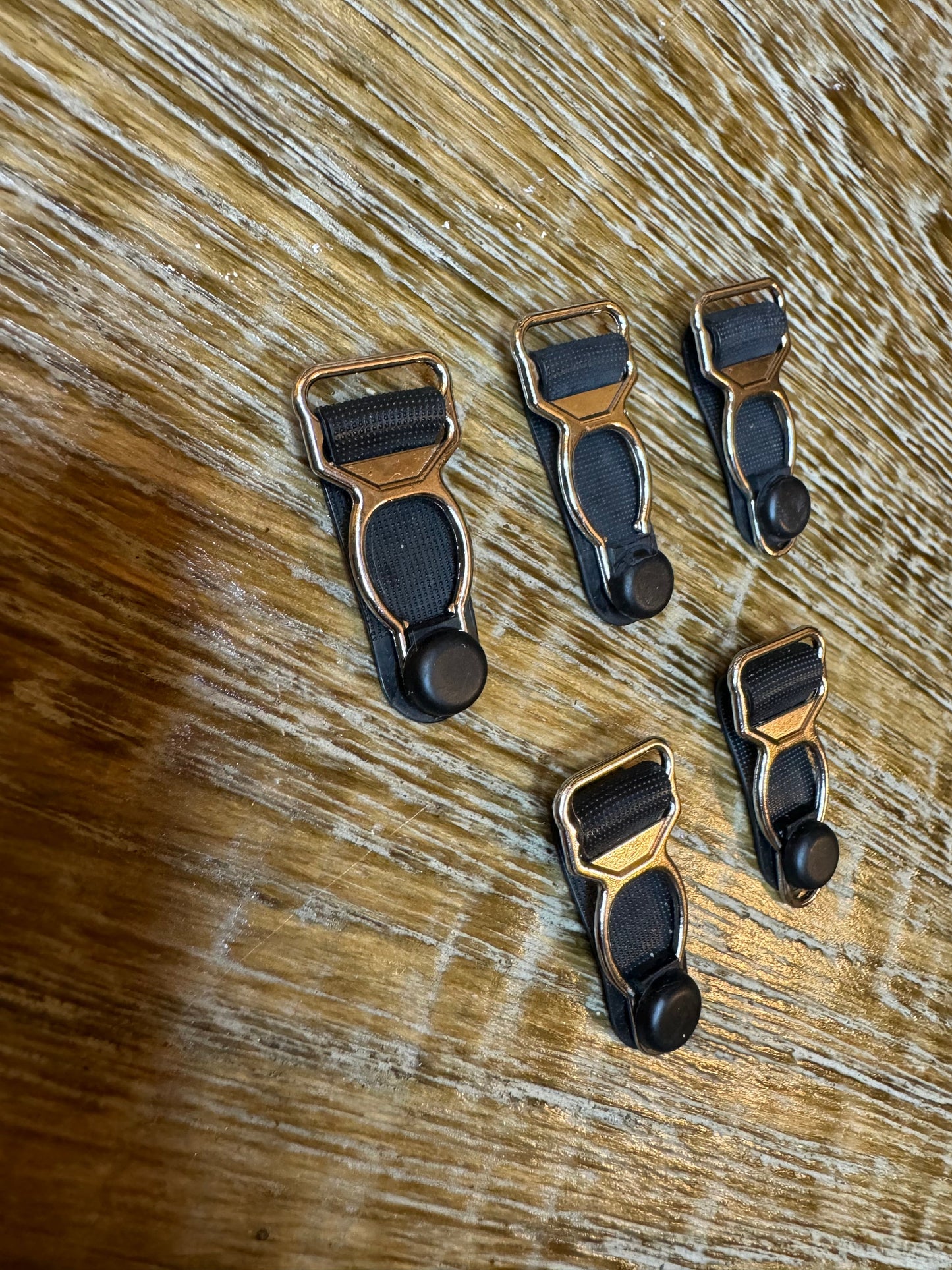 50pcs/500ps, 1/2" Silver with Black rubber Garter / Suspender Clips, Lingerie, Nickel Free, Black, Silver Metal