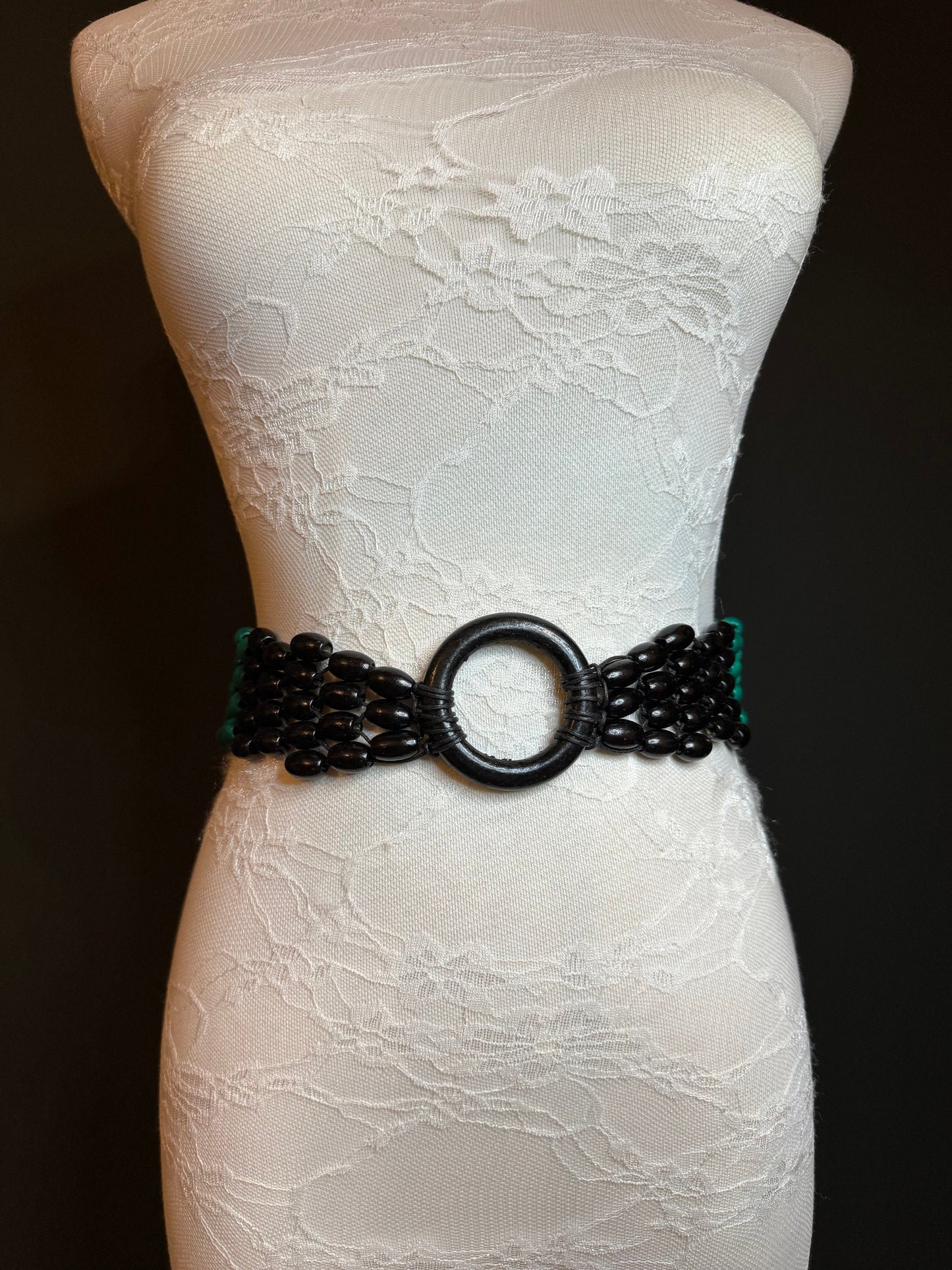 Wooden Belt, Wooden Ring Belt, Green, Black, Belt, Swimwear, Accessory, Dresses, Gift, Handmade belt