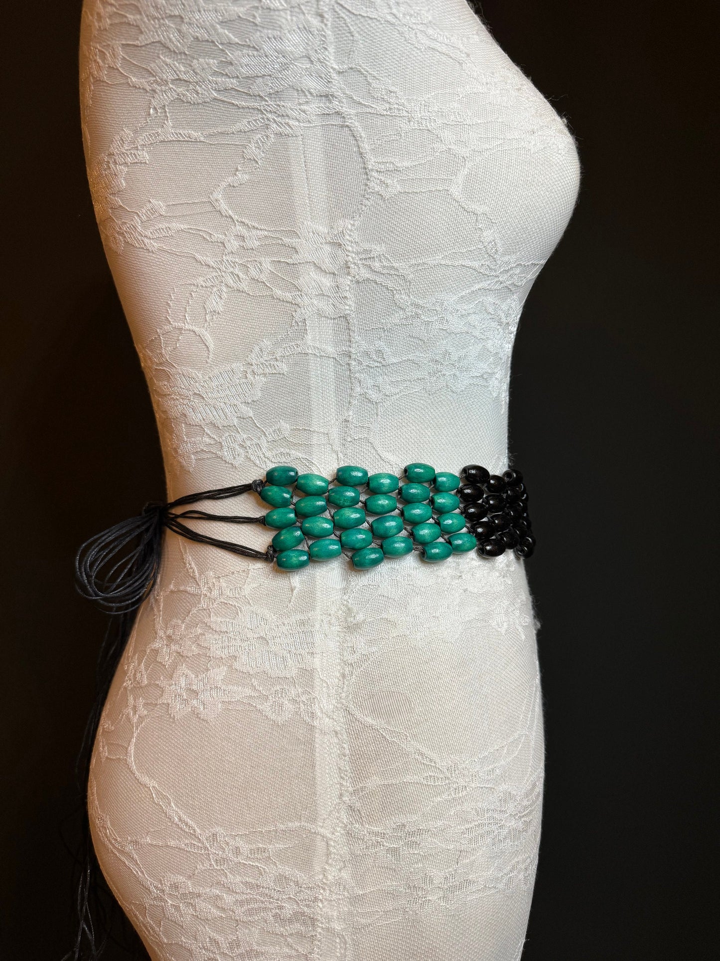 Wooden Belt, Wooden Ring Belt, Green, Black, Belt, Swimwear, Accessory, Dresses, Gift, Handmade belt