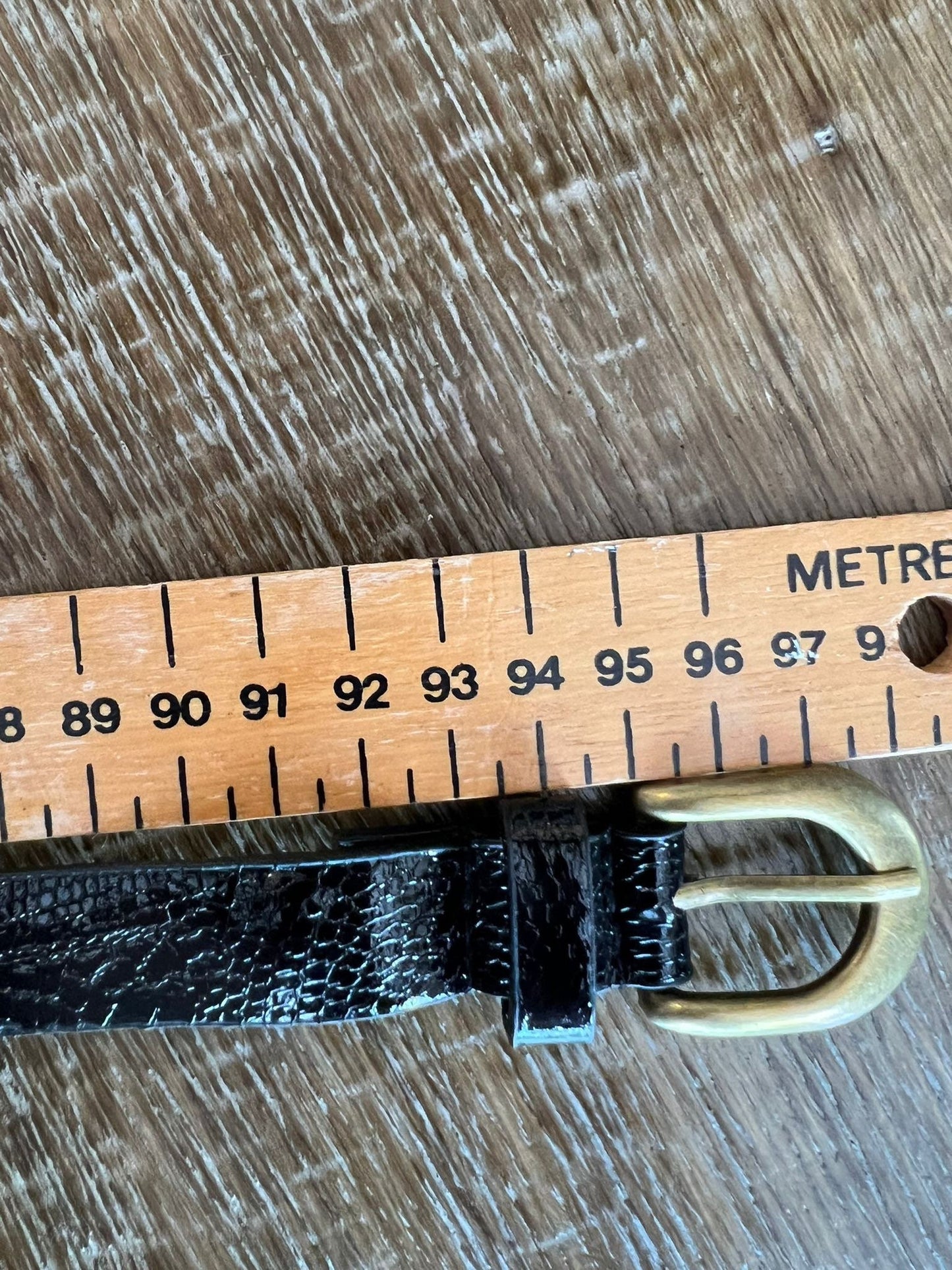 Faux Leather Dress Belt, Narrow 2cm Patent Belts, UK 8-14