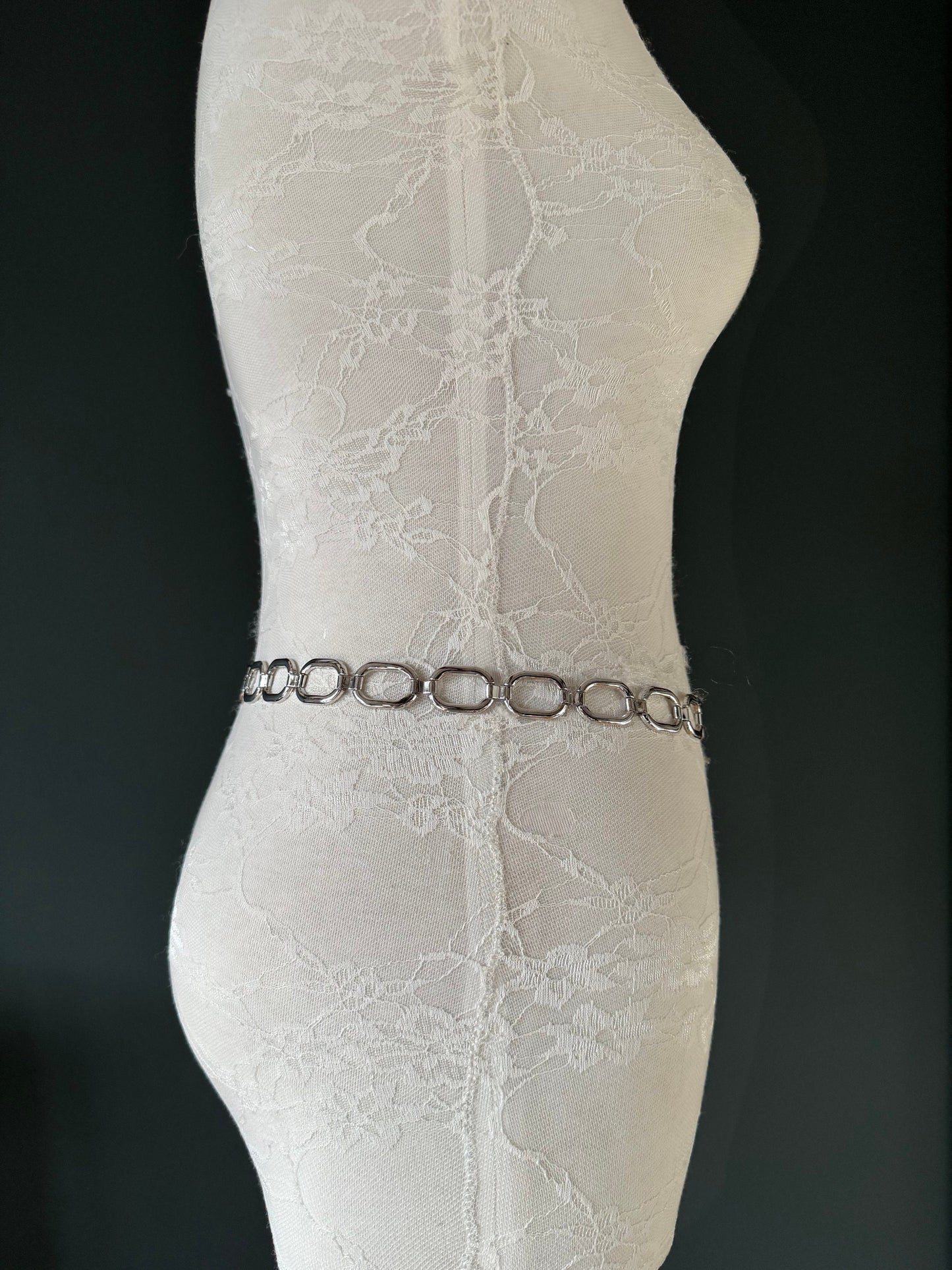 X-long Belt, Metal Ring Chain Belt, Silver, Gold, Statment Belt, Handmade, Fashion Belt, Accessory, Swimwear, Teen Sizes, XXXXL sizes, Gift