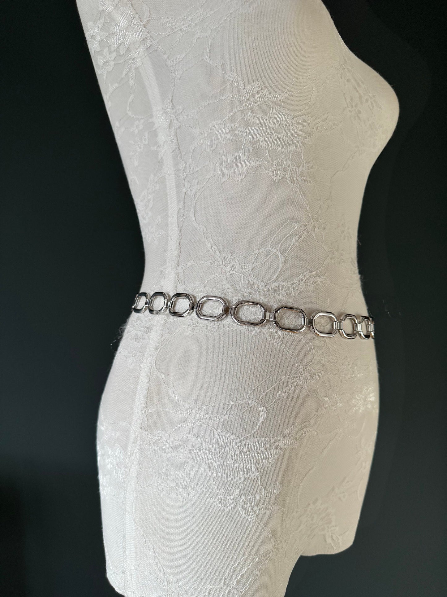 X-long Belt, Metal Ring Chain Belt, Silver, Gold, Statment Belt, Handmade, Fashion Belt, Accessory, Swimwear, Teen Sizes, XXXXL sizes, Gift