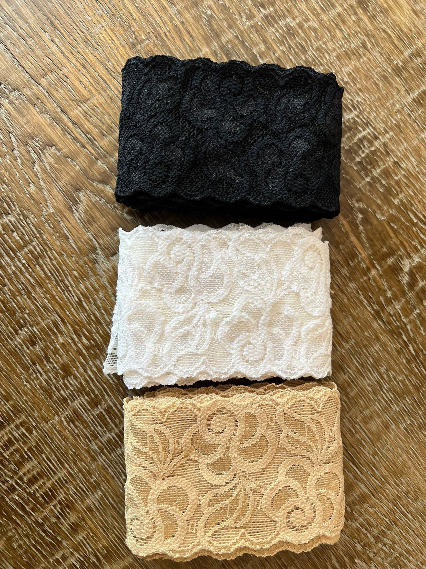 6cm Scalloped Edge Stretch Lace, Lingerie Trim