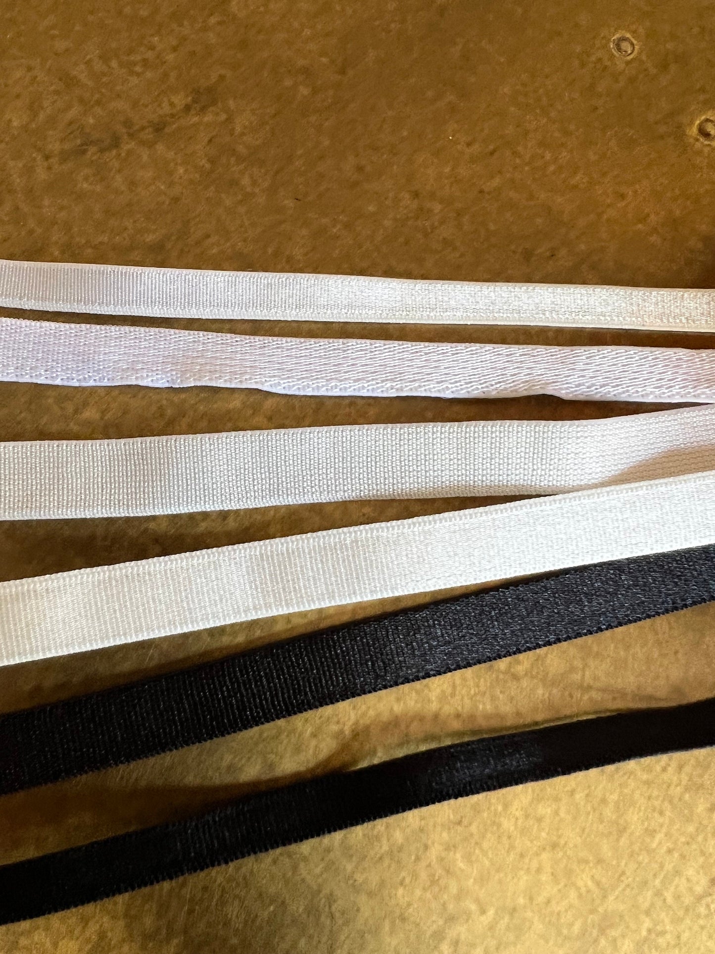 Bra Strap Elastic, Black White Ivory 6mm, 8mm, 10mm Bra Strap Elastic
