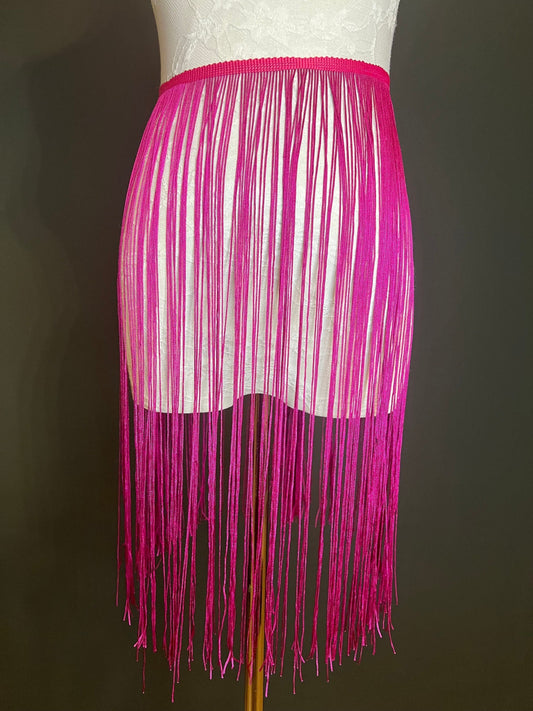 20" Long Magenta Fringe Trim, 17 Colour Options