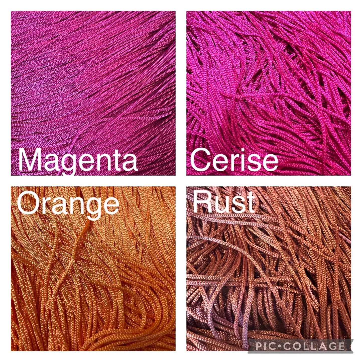 20” Long Fringe, Dress Fringe, Magenta Fringe, Long Fringe, Fringe trim, Costume, Dance, Skirts, Clothing, home decor, 17 colours