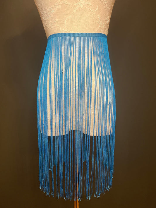 20" Turquoise Blue Fringe Trim, 17 Colour Options