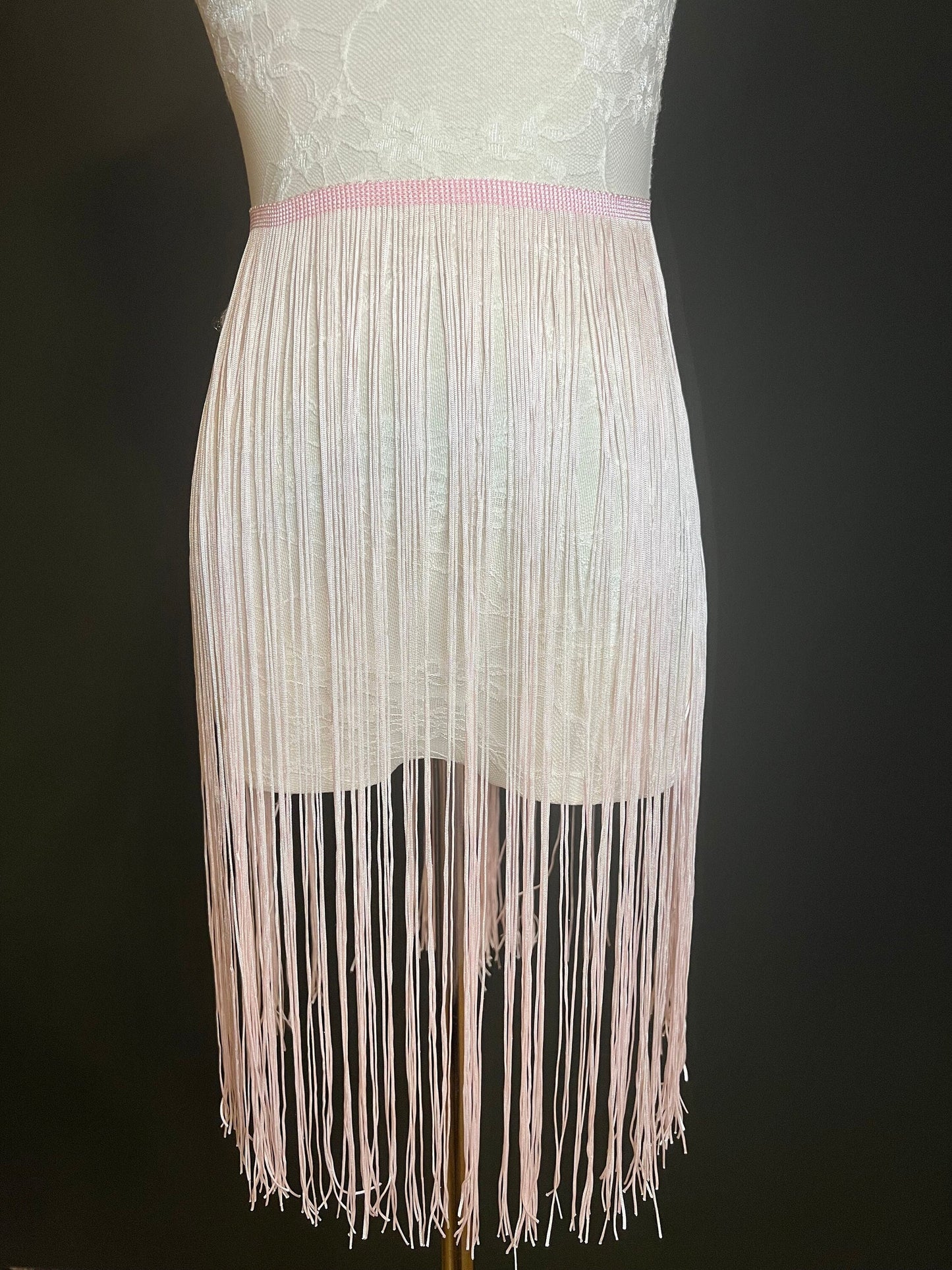 20” Long Fringe, Dress Fringe, Baby Pink Fringe, Long Fringe, Fringe trim, Costume, Dance, Skirts, Clothing, home decor, 17 colours