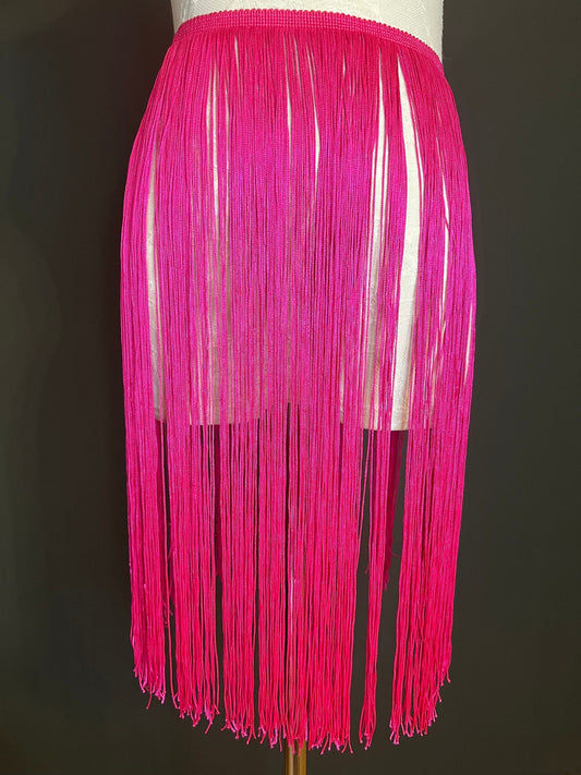 20” Long Fringe, Dress Fringe, Cerise Fringe, Long Fringe, Fringe trim, Costume, Dance, Skirts, Clothing, home decor, 17 colours