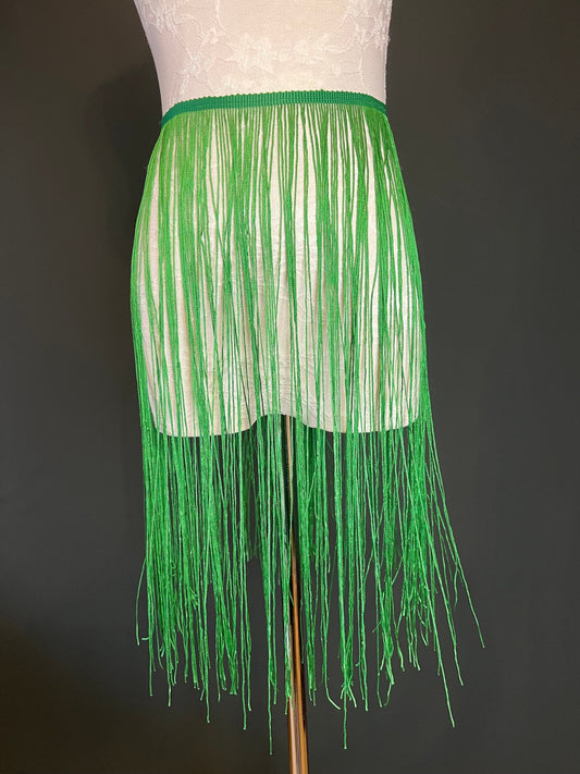 Jade Green 20" Long Fringe Trim, 17 Colour Options