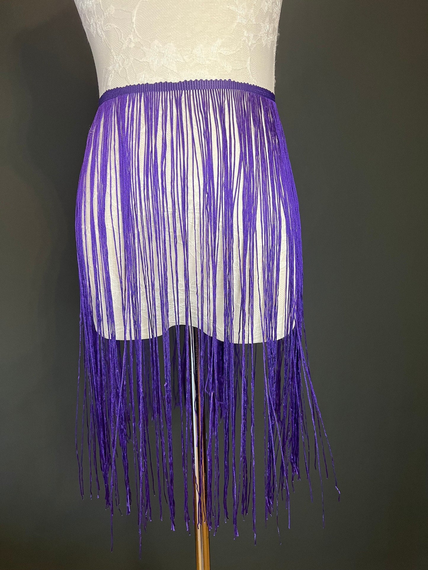 Jade Green 20" Long Fringe Trim, 17 Colour Options