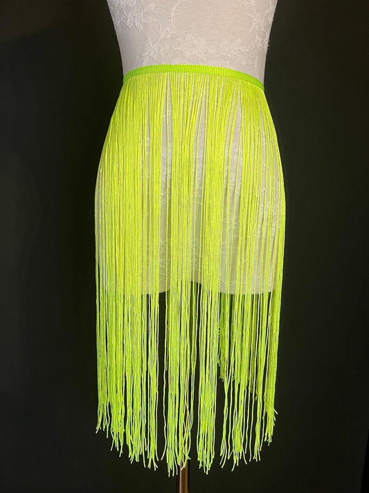 20” Long Fringe, Dress Fringe, Fluorescent Yellow Fringe, Long Fringe, Fringe trim, Costume, Dance, Skirts, Clothing, home decor, 17 colours