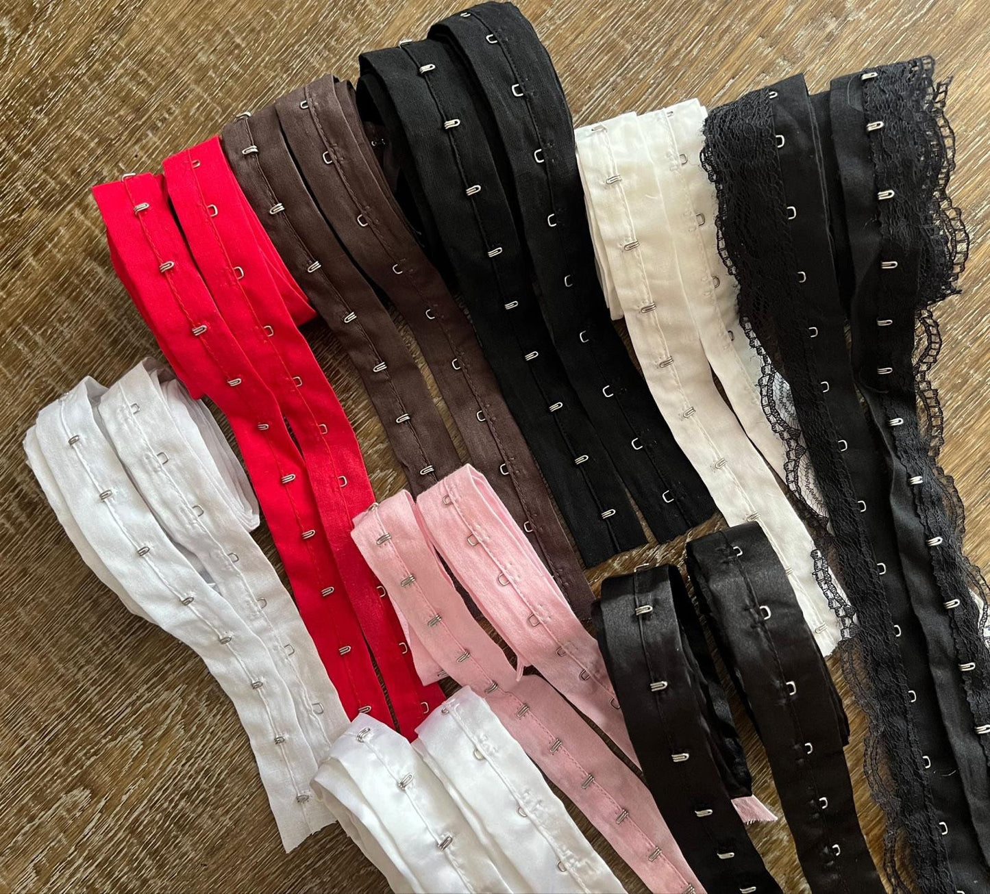 25mm Hook and Eye Tape, Lingerie and Corset Supplies