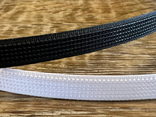Rigid Sew in Boning 8mm wide, Corsets, Underwear, Black, White, High Quality, Commerical Grade Boning