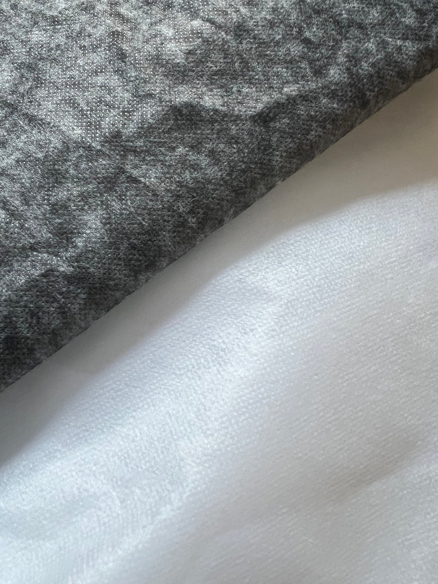 Fusible Interfacing, Medium Weight, 60" Wide, White or Charcoal
