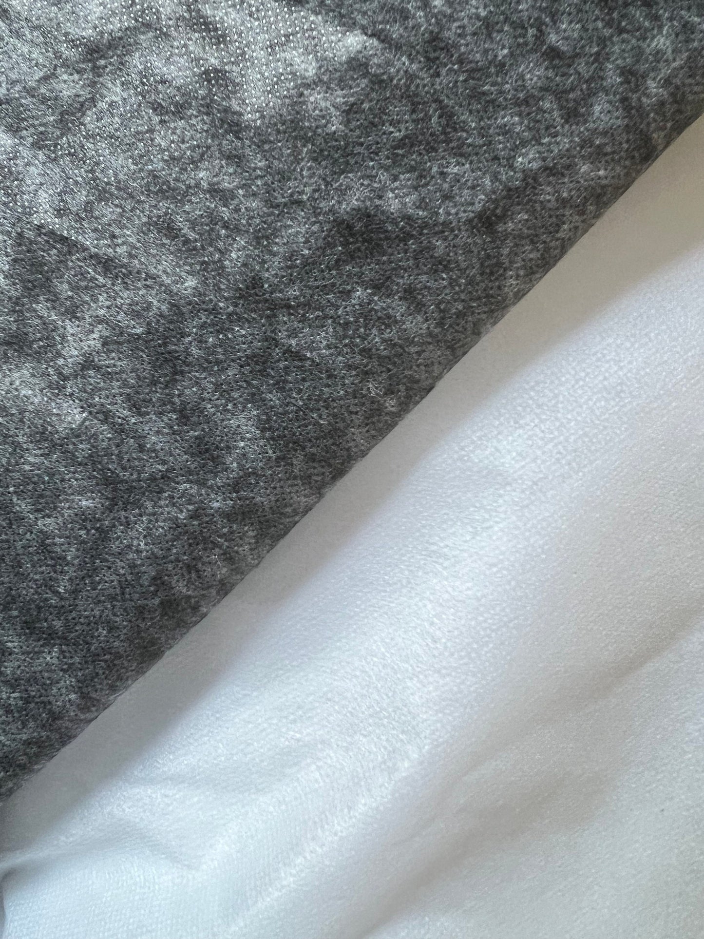 Fusible Interfacing, Medium Weight, 60" Wide, White or Charcoal