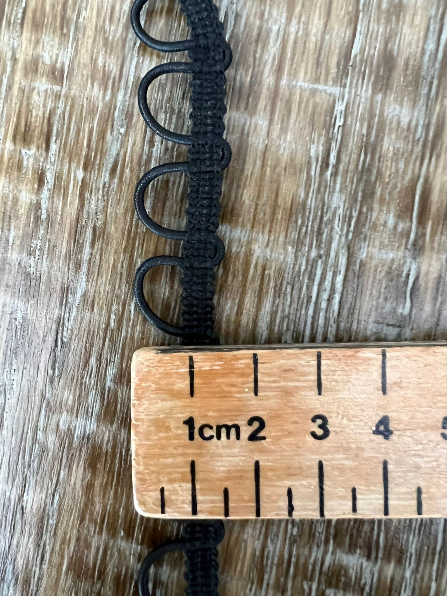 Black Button Loop Tape, Continuous or Spaced Trim