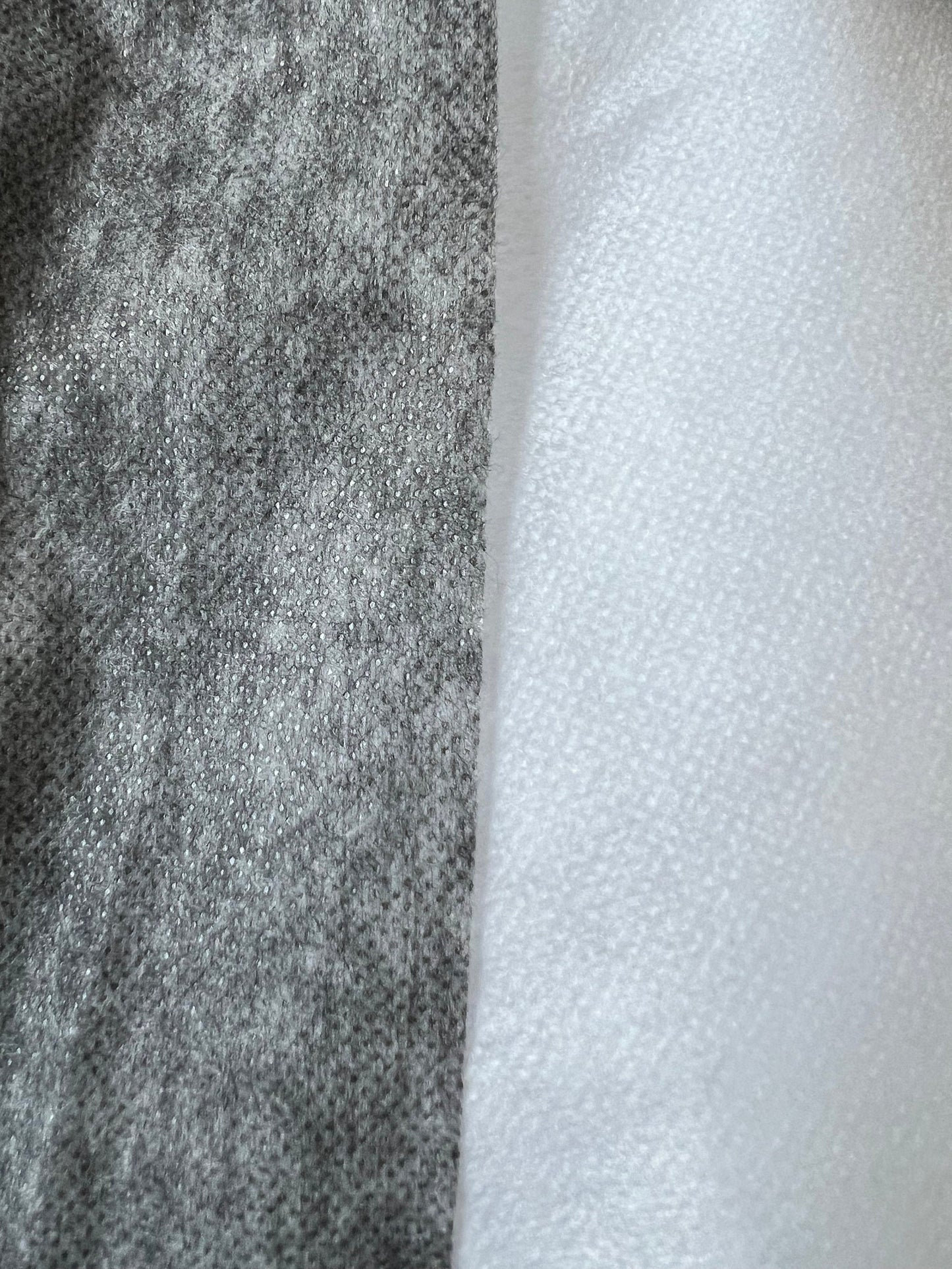 Fusible Interfacing, Medium Weight, 60" Wide, White or Charcoal