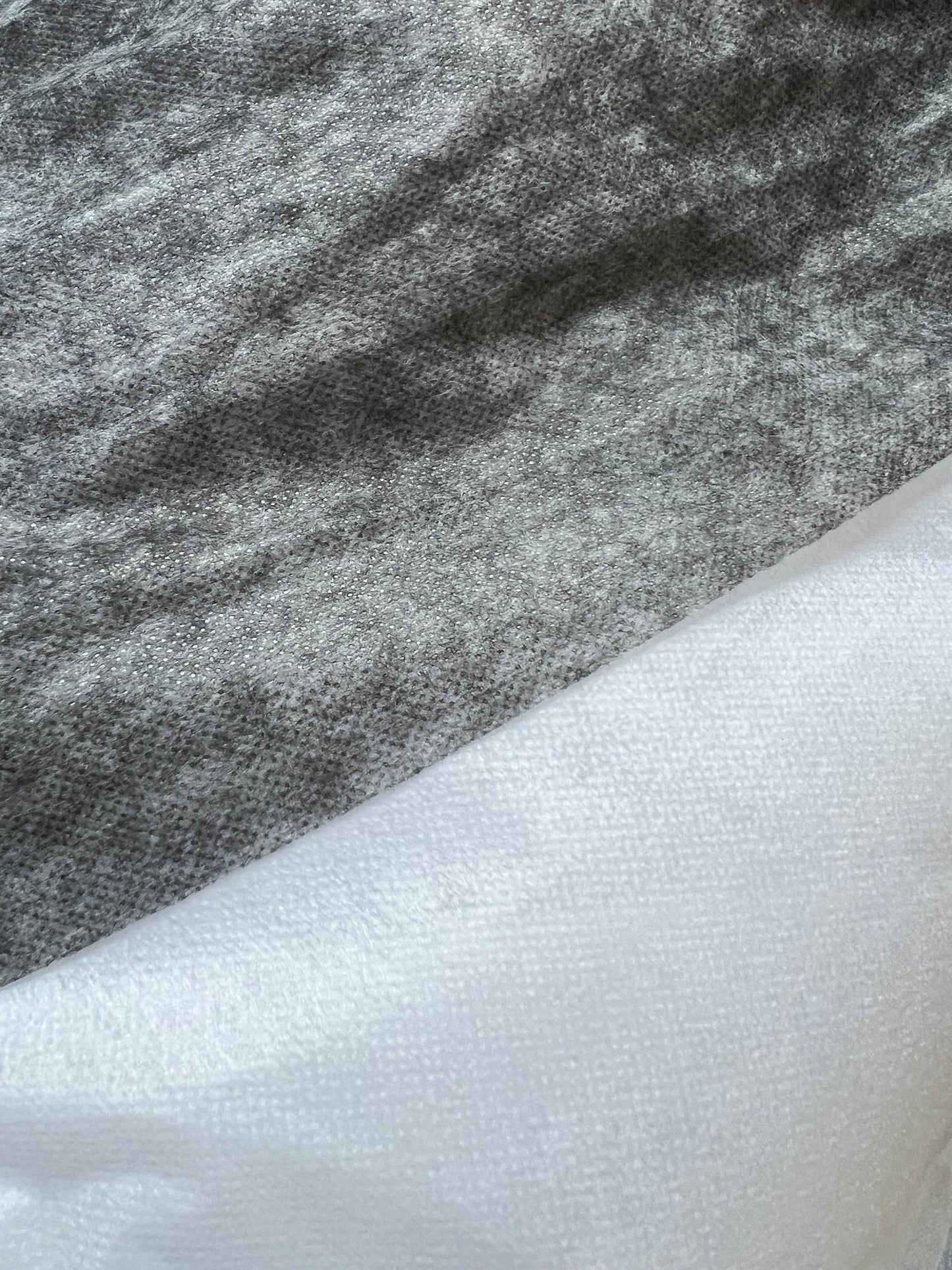 Fusible Interfacing, Medium Weight, 60" Wide, White or Charcoal