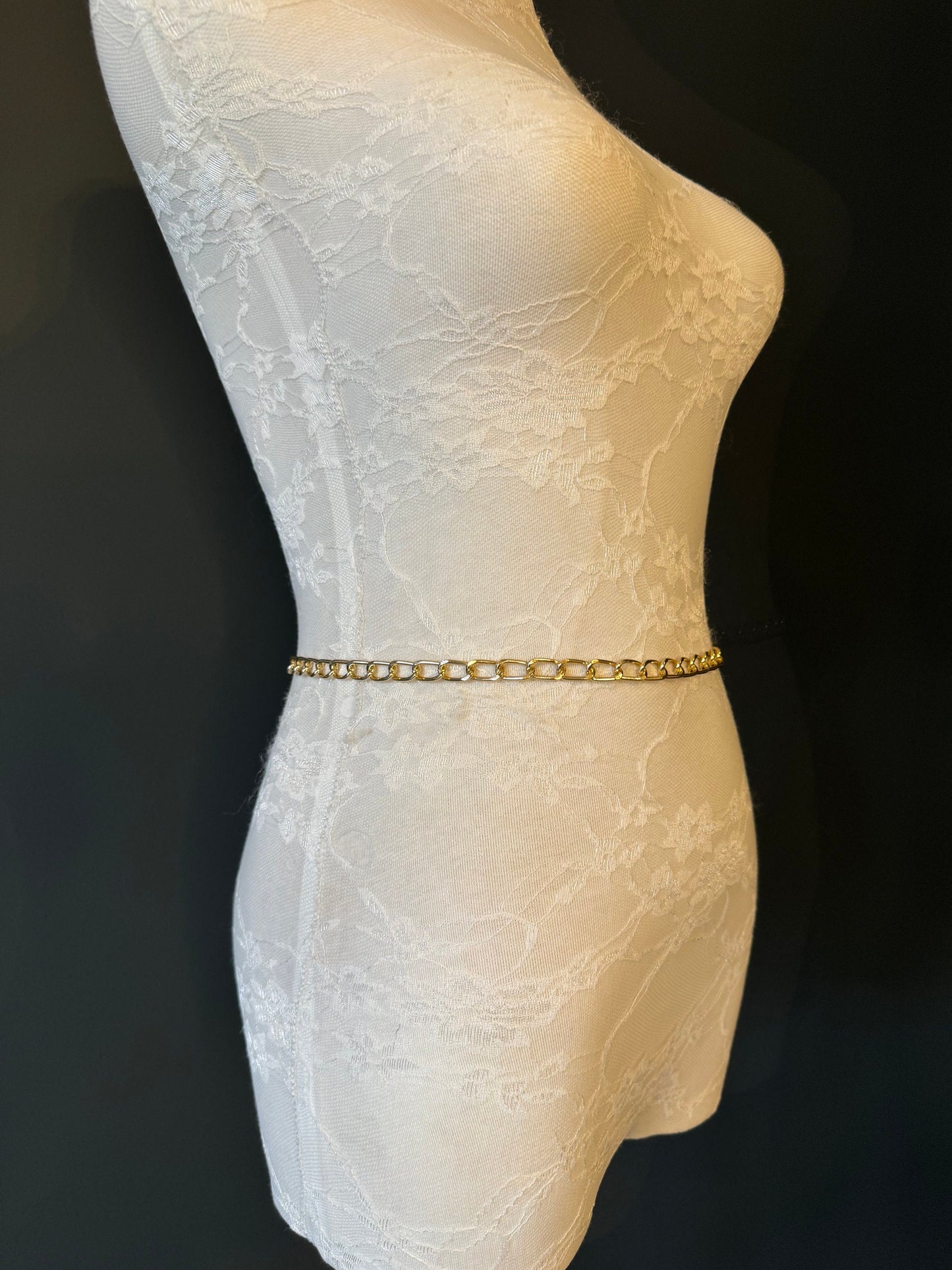X-Long Belt, Metal Chain Belt, Silver, Gold Chain Belt, Belt, Swimwear, Dress Belt, Fashion Belt, Gift, Quality Belt, Costume Accessory