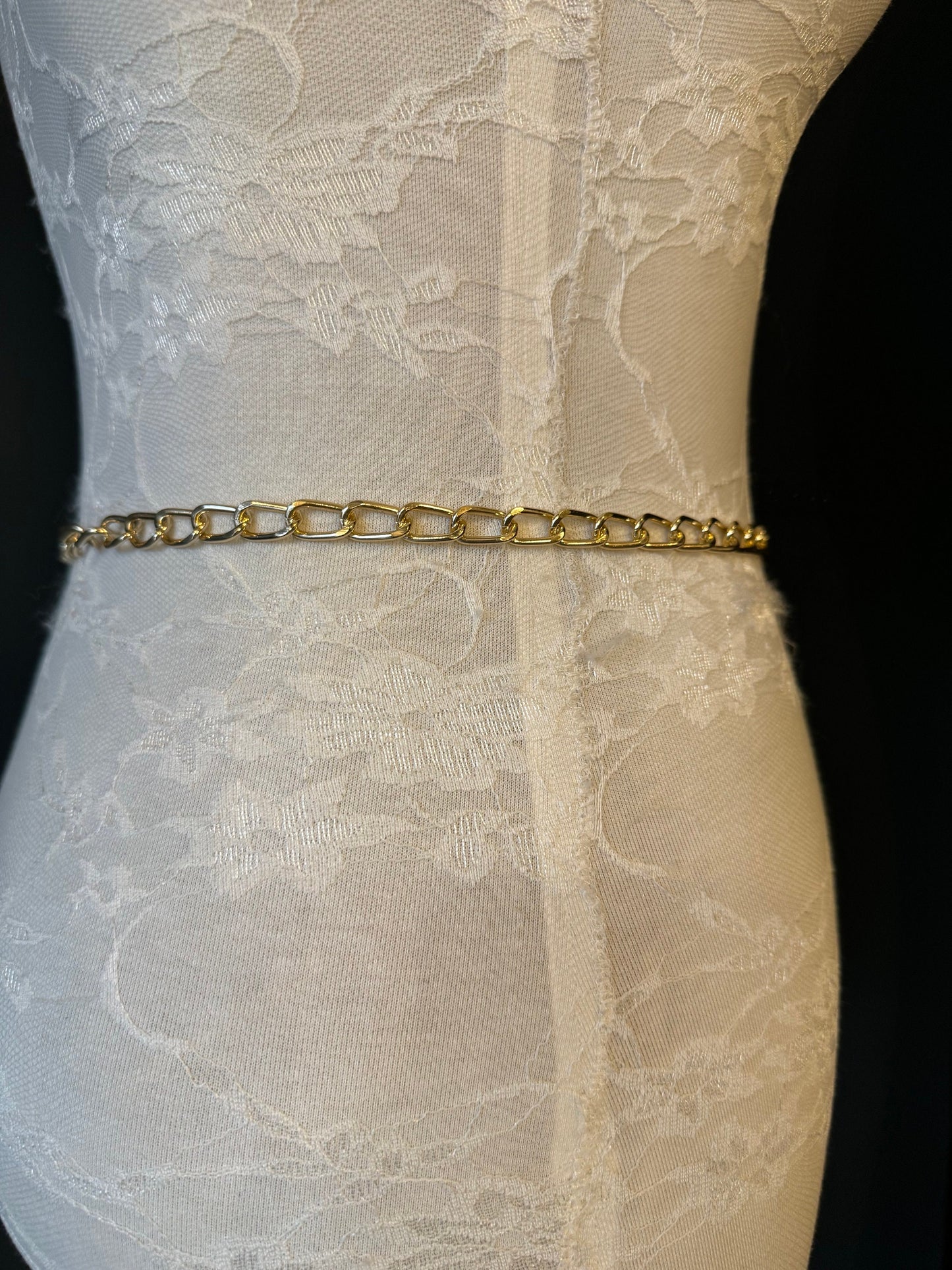 X-Long Belt, Metal Chain Belt, Silver, Gold Chain Belt, Belt, Swimwear, Dress Belt, Fashion Belt, Gift, Quality Belt, Costume Accessory
