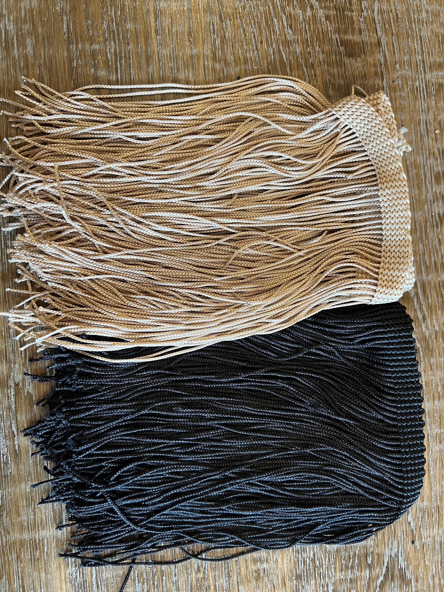 6" Wide Fringe Trim, Fashion Tassel Trimming, Black or Champagne