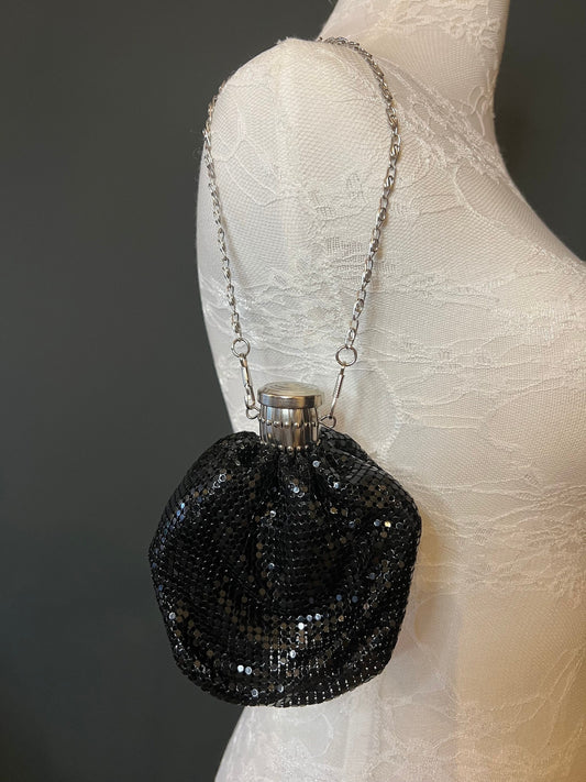 Black Chainmail Handbag, Quality Handbag, Chainmail, Fashionable Bag, Miniature Bag