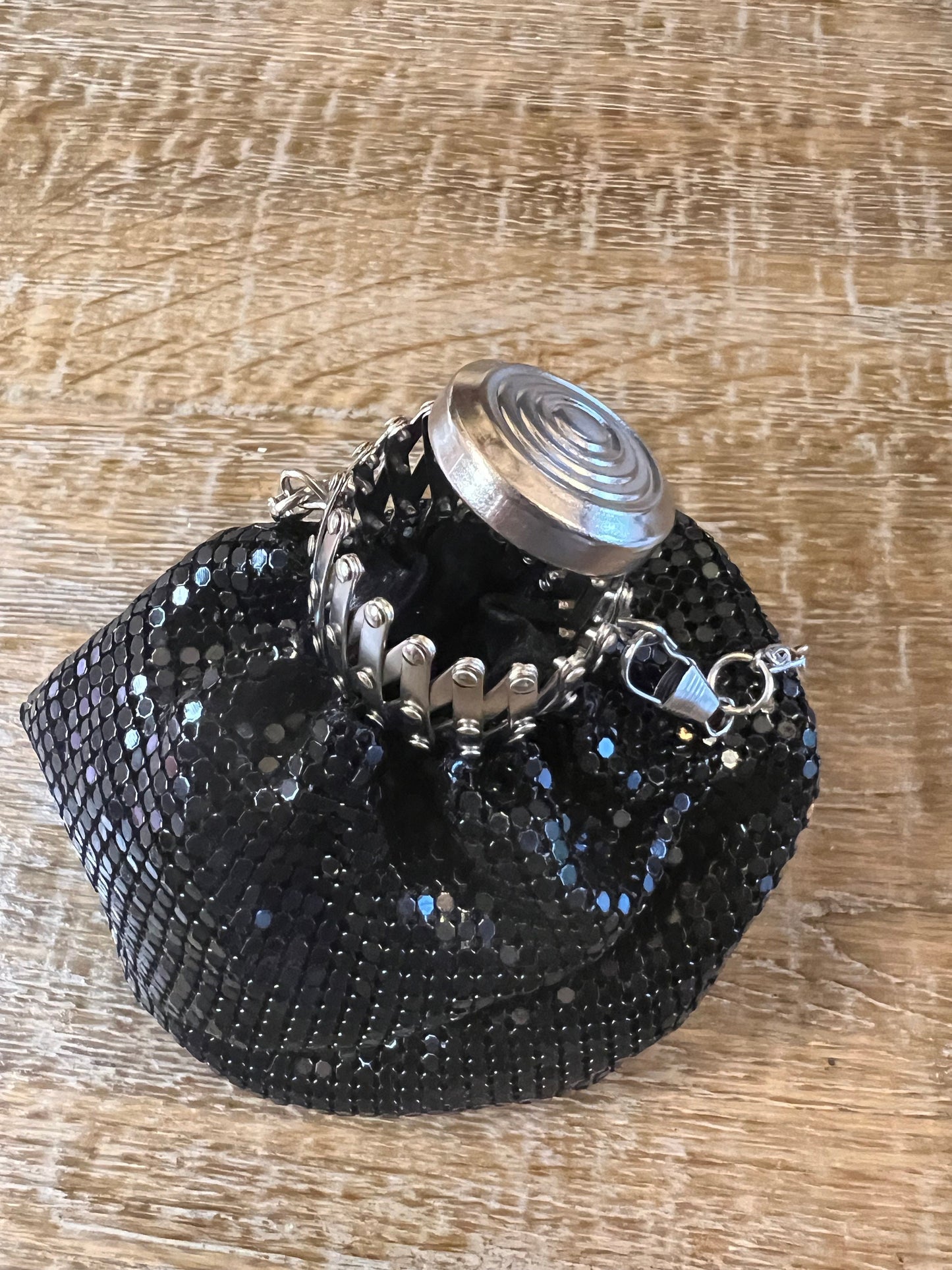 Black Chainmail Handbag, Quality Handbag, Chainmail, Fashionable Bag, Miniature Bag