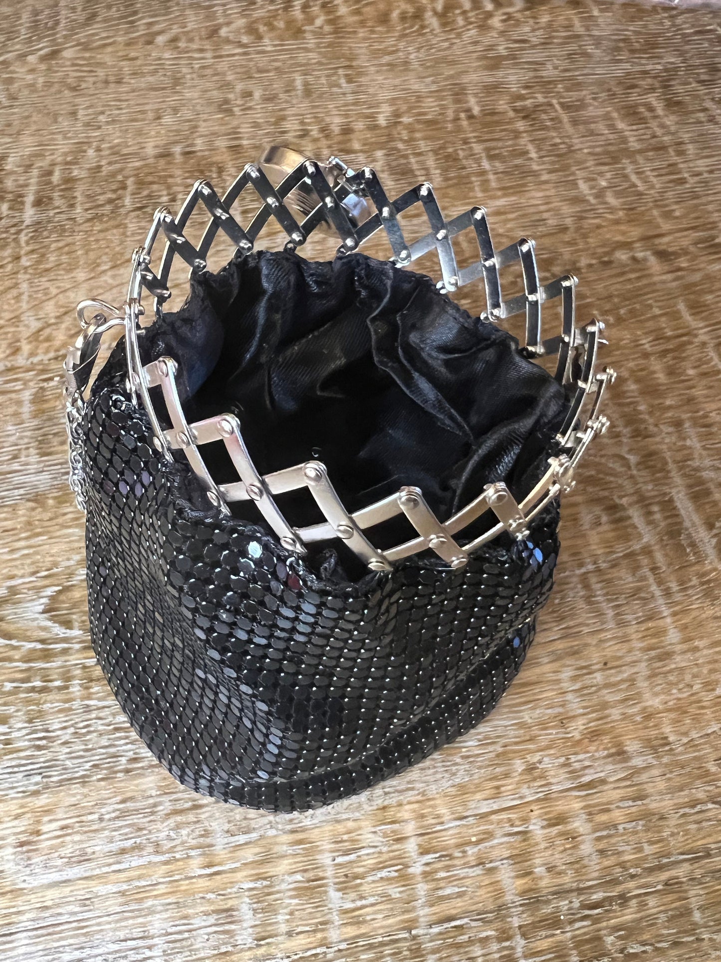 Black Chainmail Handbag, Quality Handbag, Chainmail, Fashionable Bag, Miniature Bag