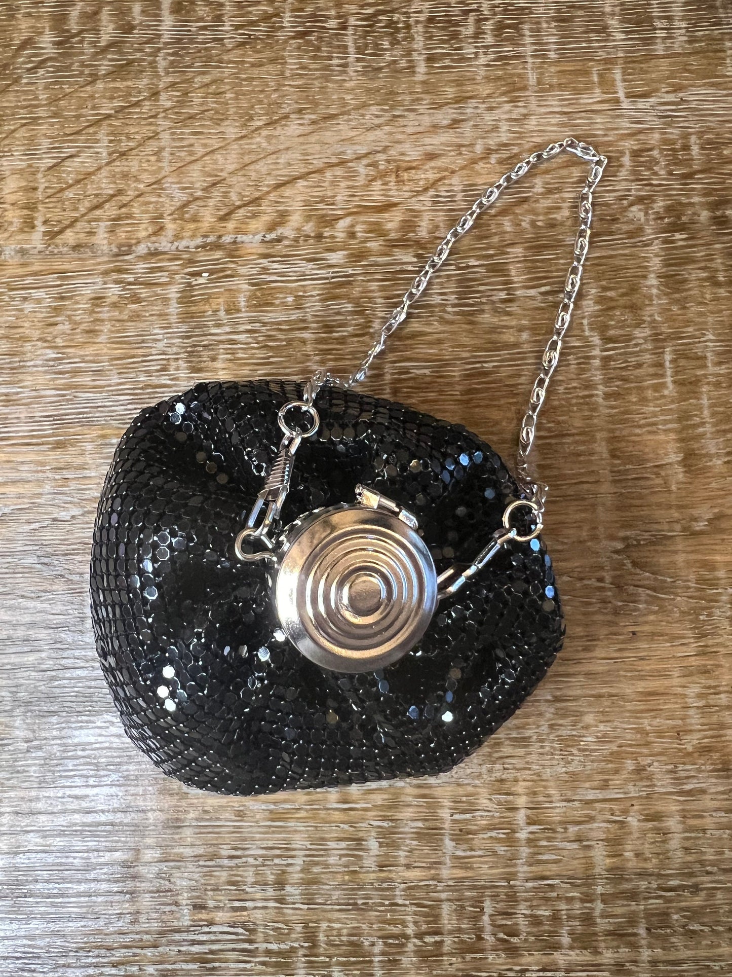 Black Chainmail Handbag, Quality Handbag, Chainmail, Fashionable Bag, Miniature Bag