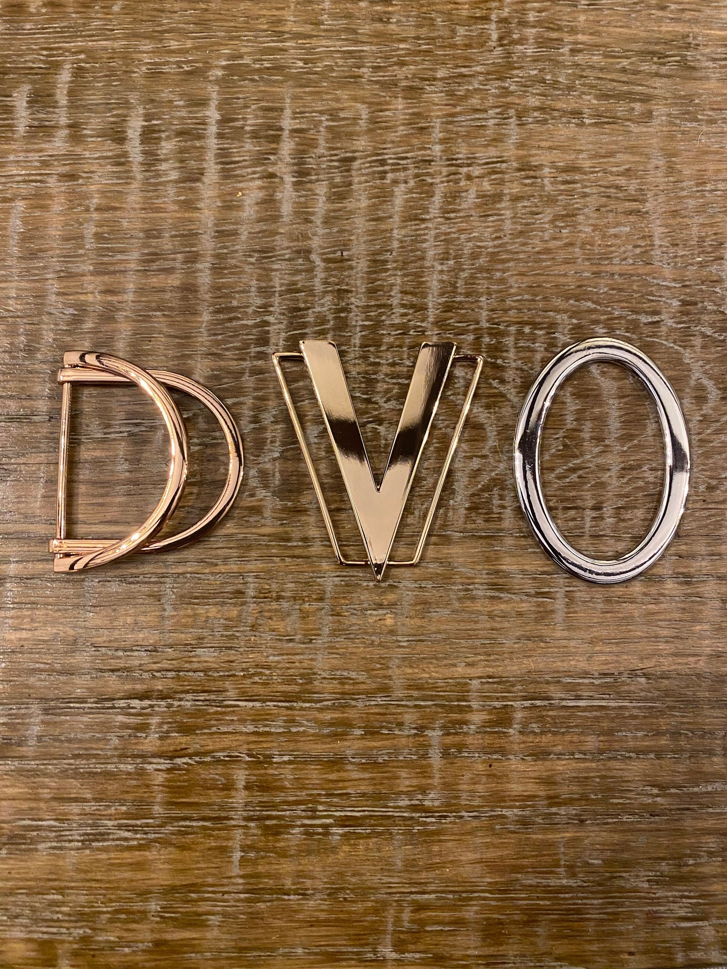 Metal Buckle, Couture Design, Silver & Gold, Oval Buckle