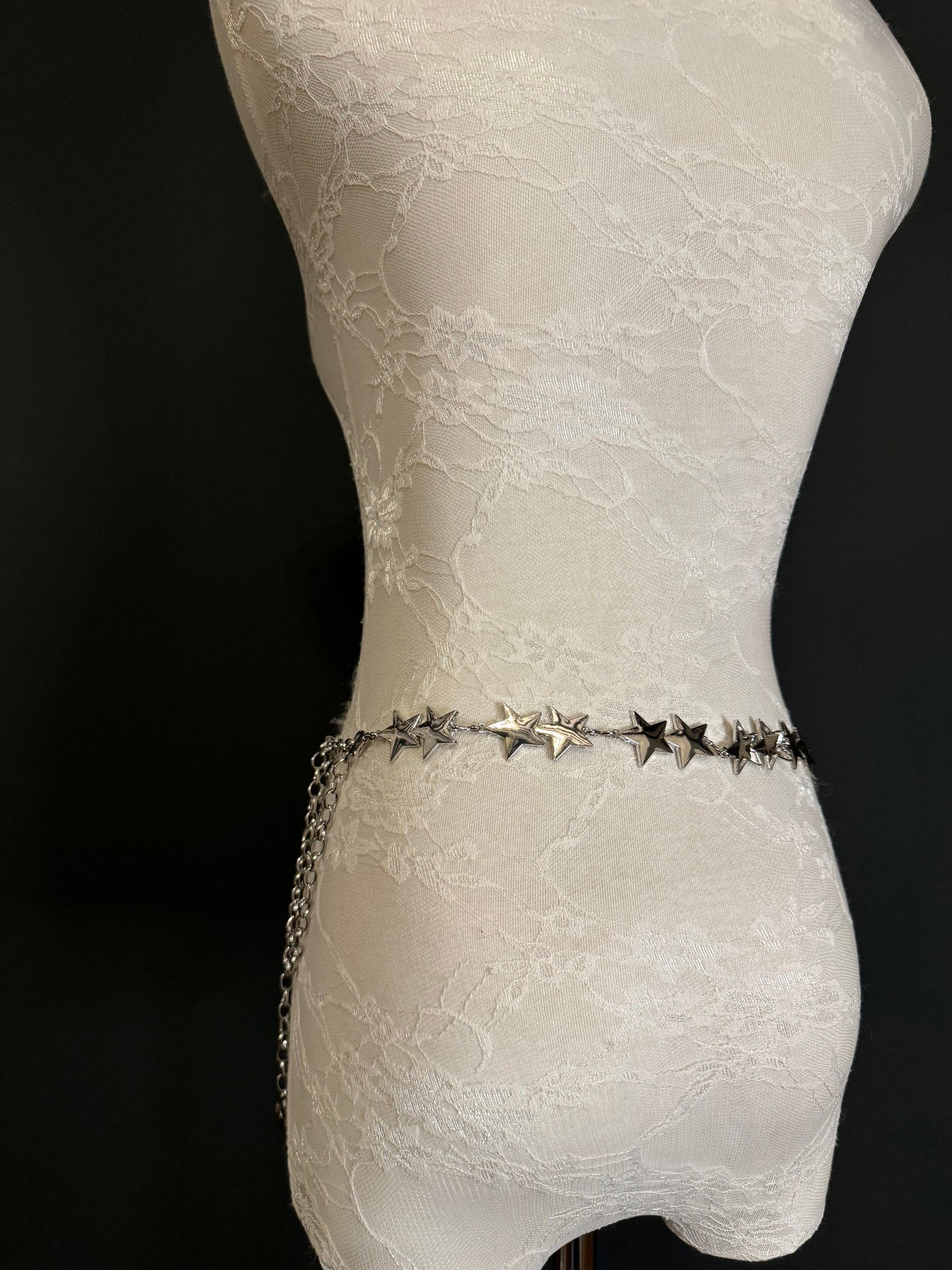 X-Long Star Belt, Fashion Star Belt, Metal Quality Belt, Teen Size, 18”-60” sizes, Handmade, Silver, Gold, Superstar Belt, Concert, Festival