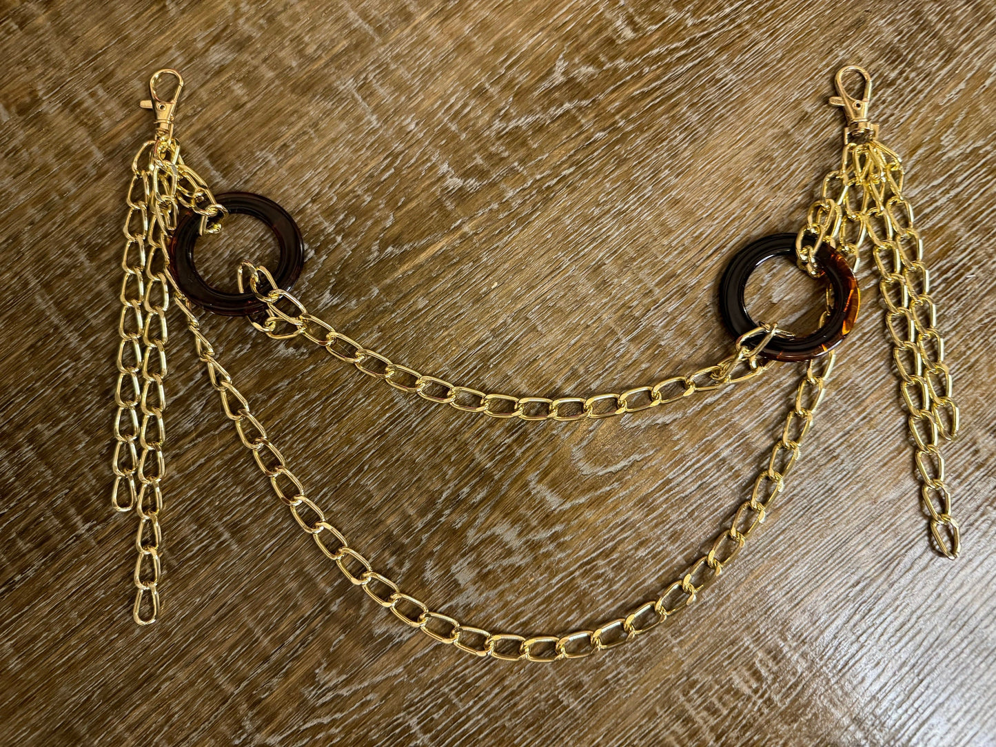 Jeans Chain, Layered Metal Chain, Punk, Rock, Fashion, Festival Gold, Silver Jean Chain, Bag Chain, Gift, Rings