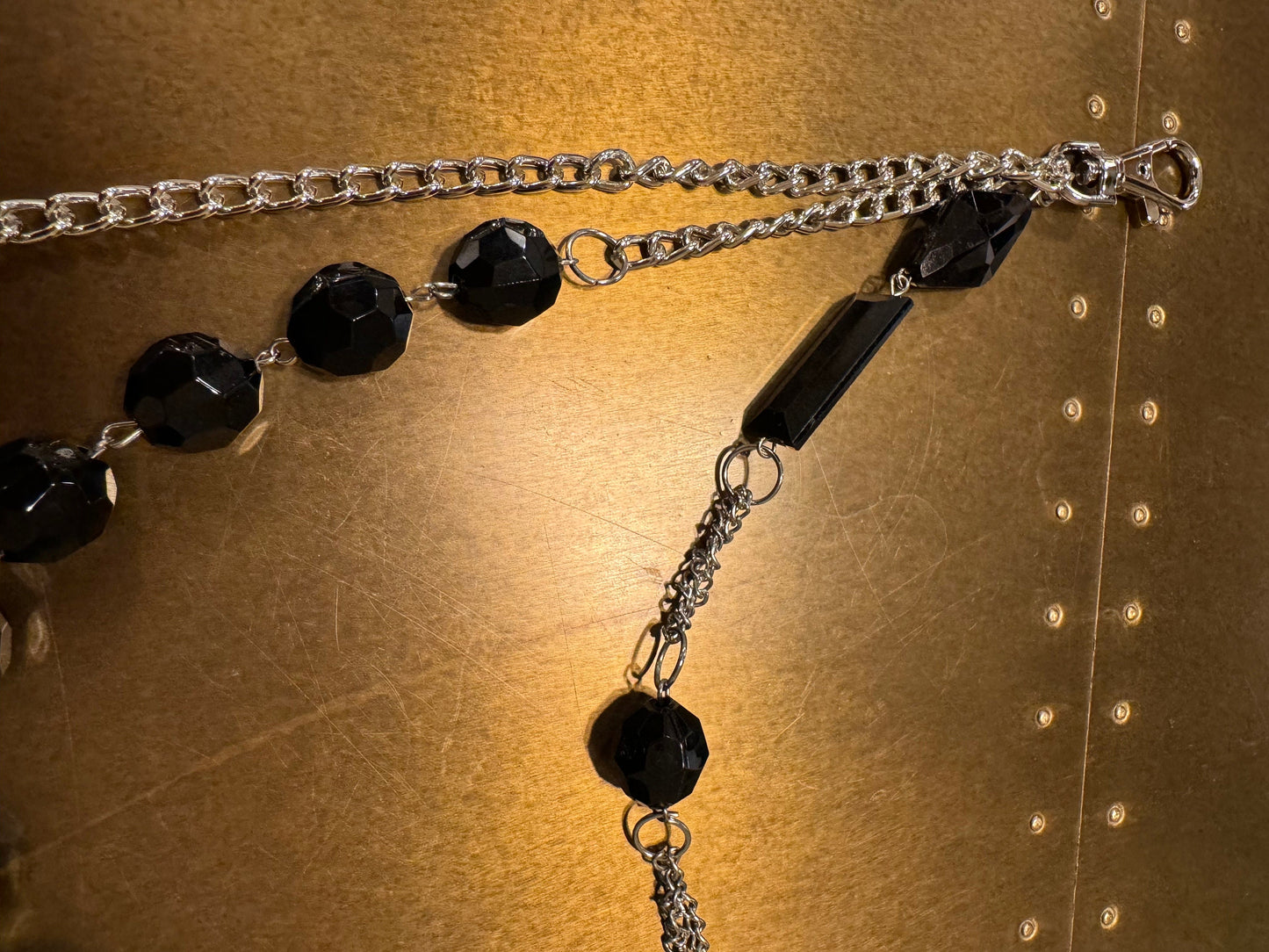 Layered Jeans Chains, Street Fashion, Hip Hop, 2 size selection, Silver, 3 Layers