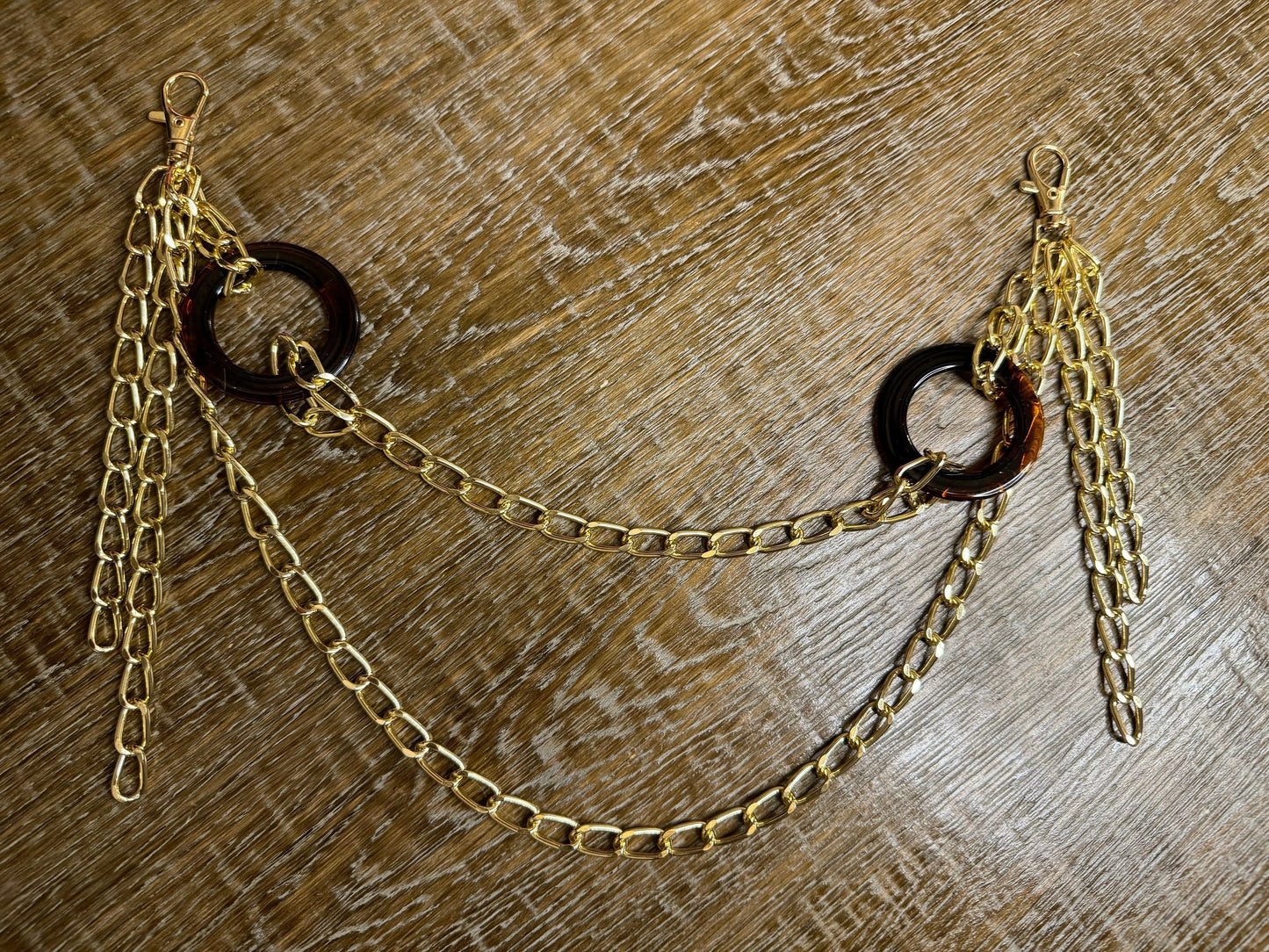 Jeans Chain, Layered Metal Chain, Punk, Rock, Fashion, Festival Gold, Silver Jean Chain, Bag Chain, Gift, Rings