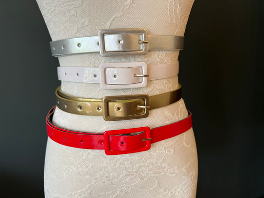 Belt, 2cm Skinny Belt, Adjustable Belt, UK Size 8-14, Fashion Belts. Fashion Accessory