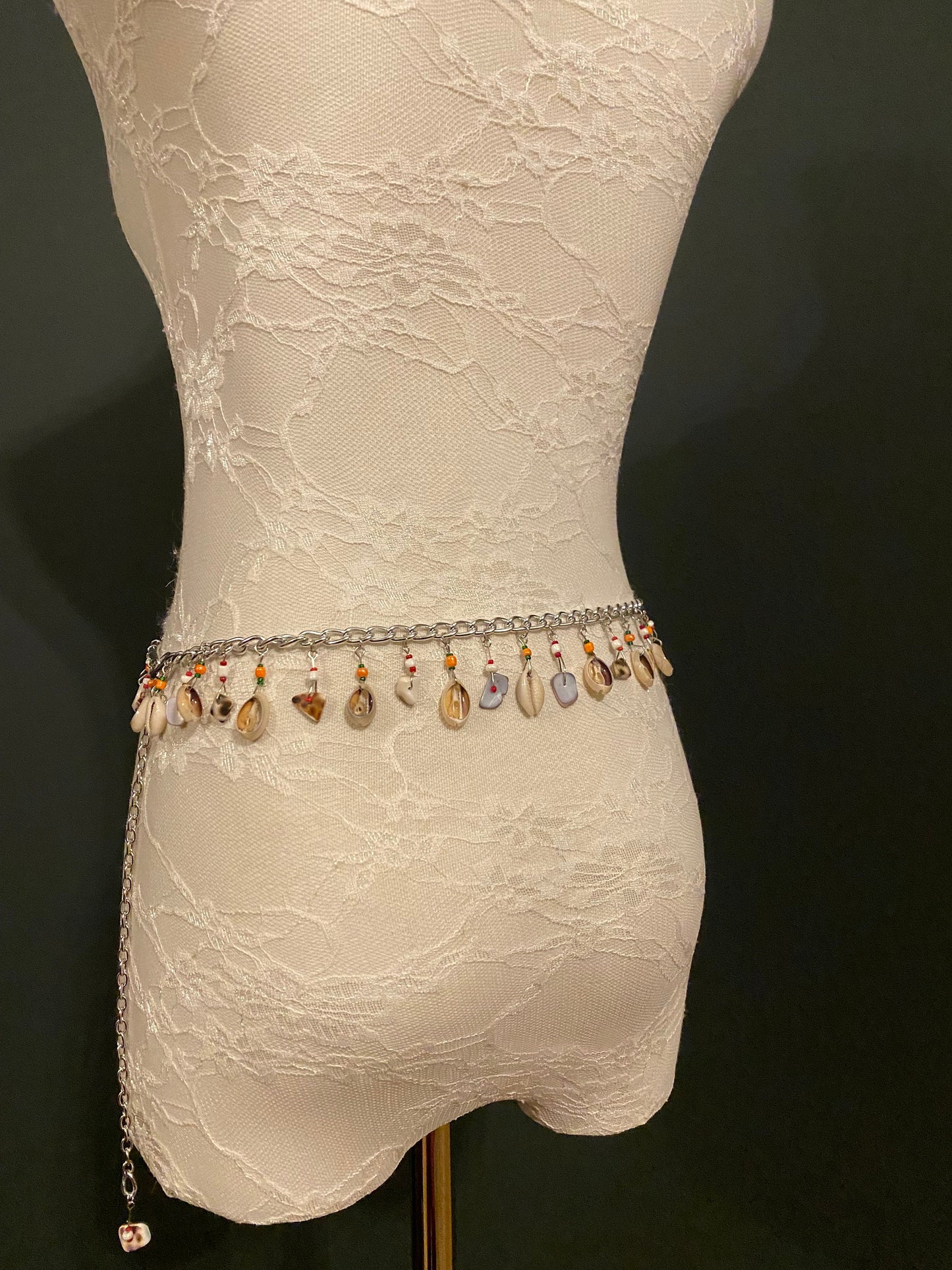 Handmade Shell Silver Chain Belt – Handmade to Measure 18–60 Inch Waist