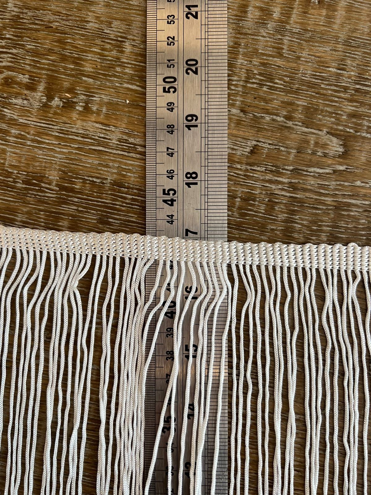 40” Wide Fringe Trim, 100cm Wide Fringe Trimming, Ivory, High Quality, Dense High Quality Fringe