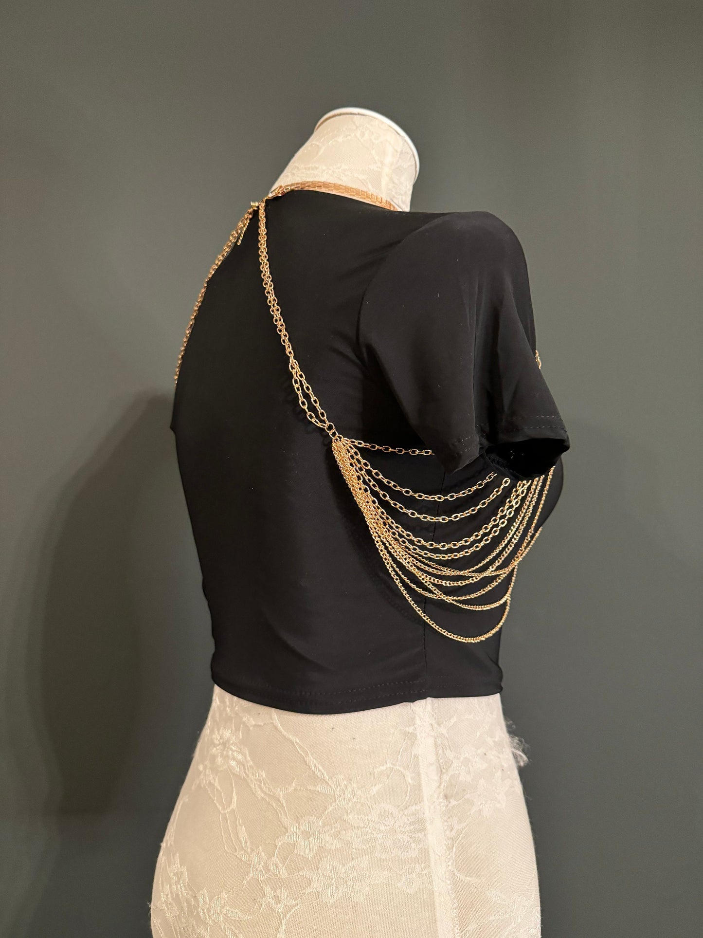Body Chain, Festival Body Chain, Party, Gift, Swimwear, Elegant Body Chain, Gold, Handmade, Choker Body Chain, Festival