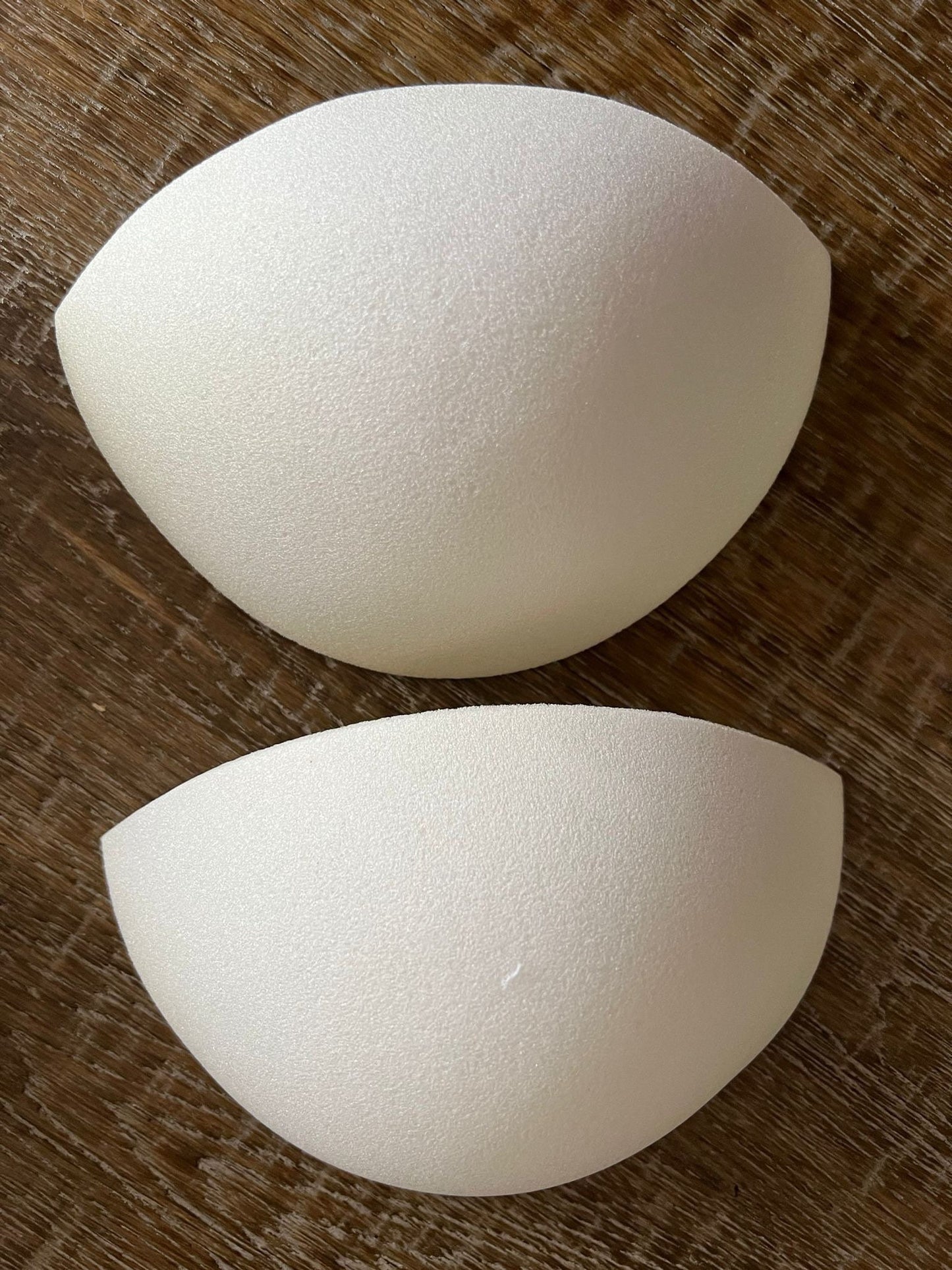 Foam Bra Pads, Uncovered Bra Cups, Black, Ivory (Can be Cut to Size)